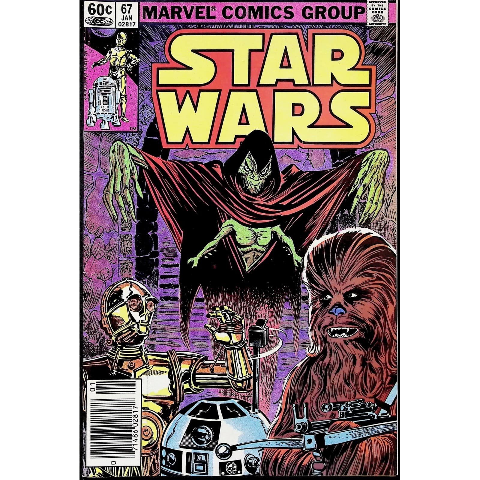 Star Wars #67 Newsstand Marvel comic book C-3PO R2-D2 Chewbacca 1983