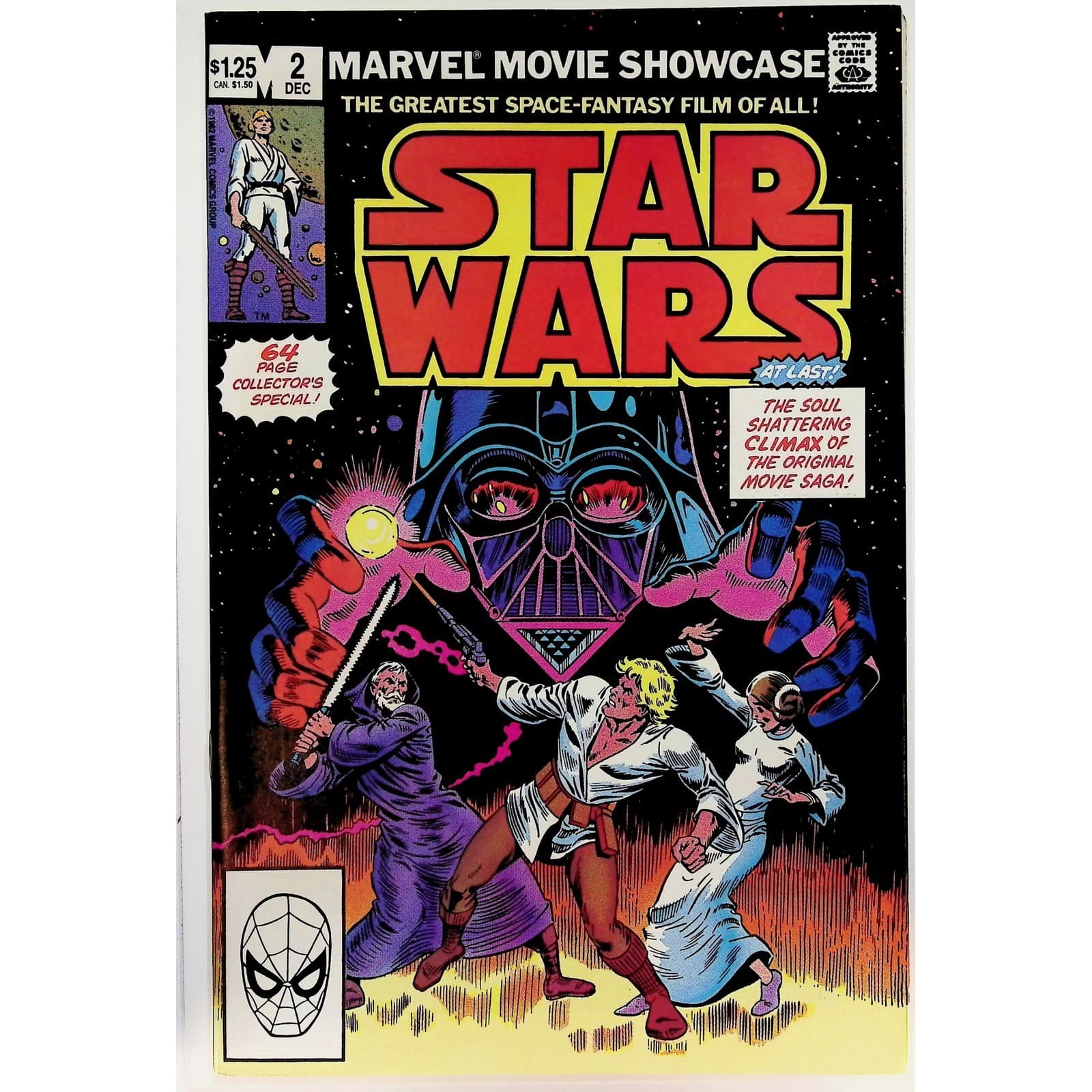 Marvel Movie Showcase #2 Star Wars Direct Edition Marvel comic book 1982 Vader