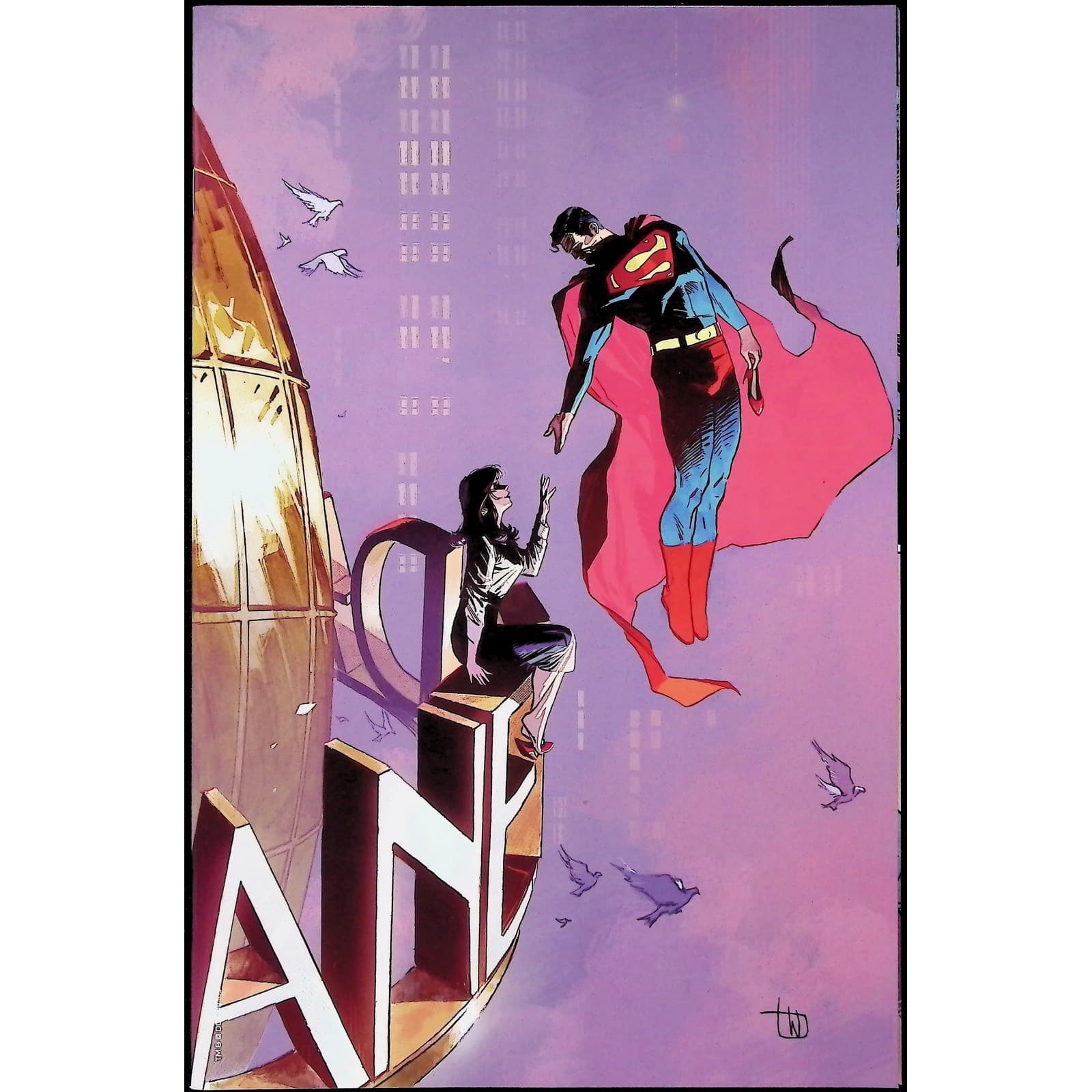 Superman 78 #3 Lee Weeks Deweys Comic City Virgin Variant DC Comic Book