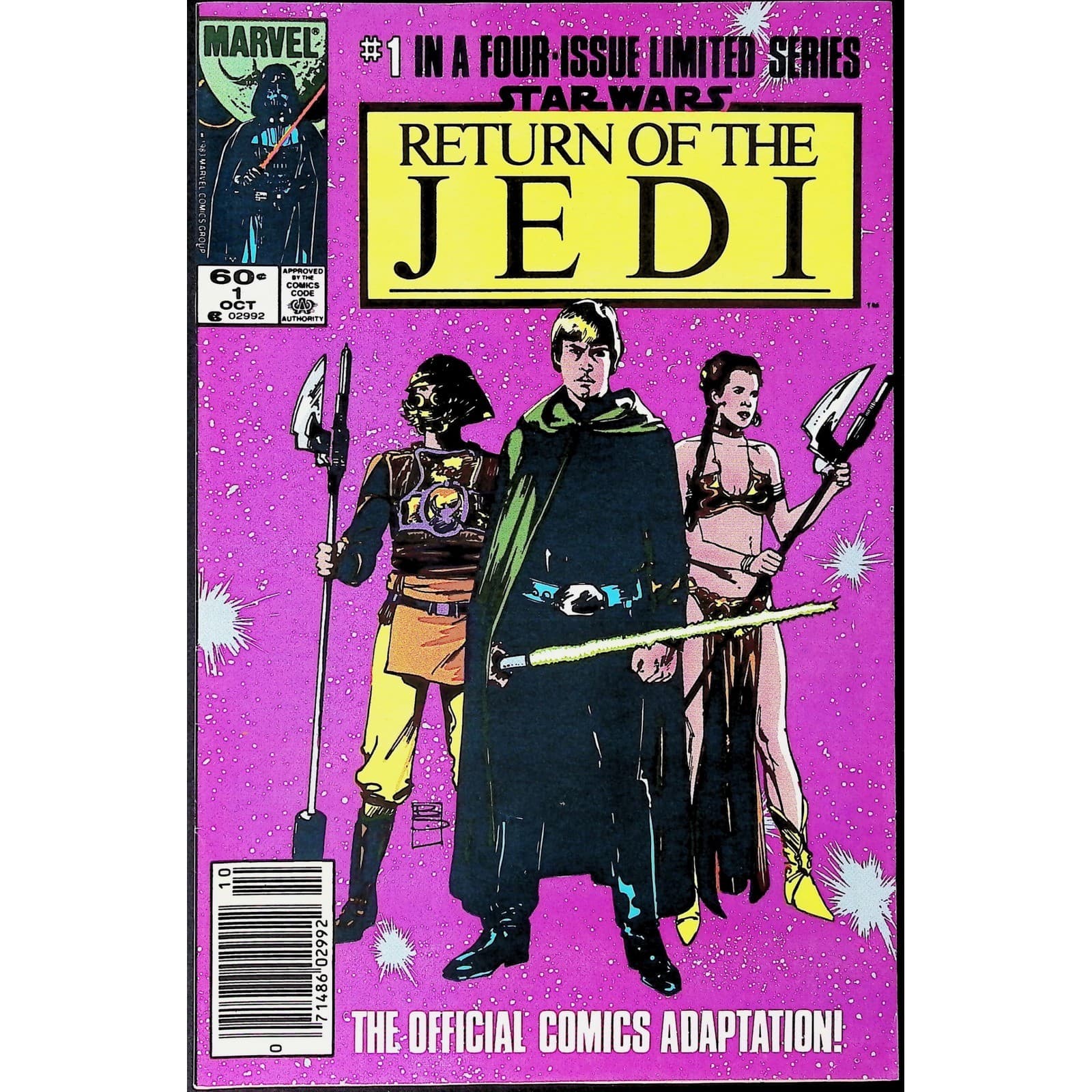 Star Wars Return of the Jedi #1 Newsstand 1st app Jabba 1983 Marvel comic book