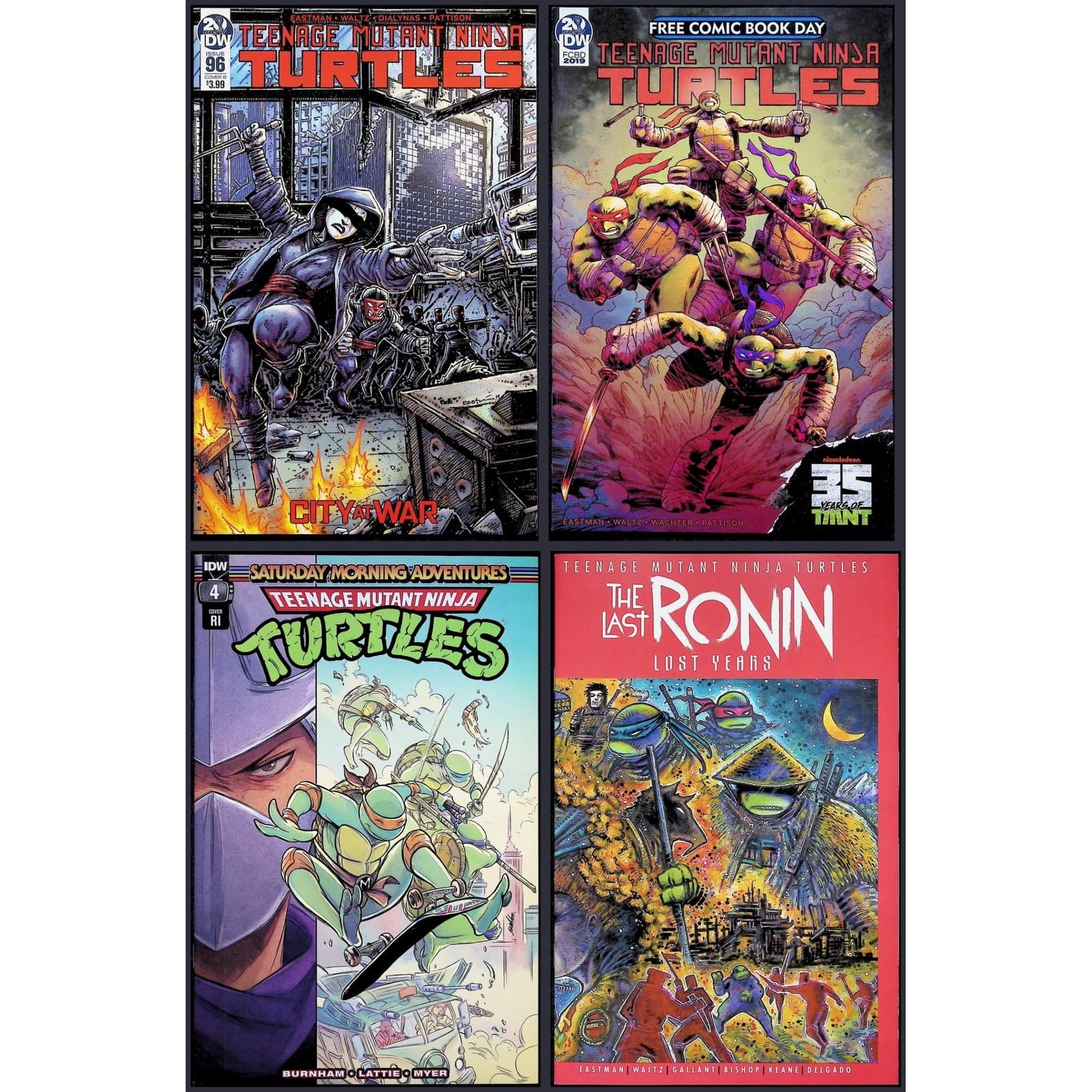 Teenage Mutant Ninja Turtles 4X Comic Lot #96 1 4 1 Odyn Uno Moja Yi