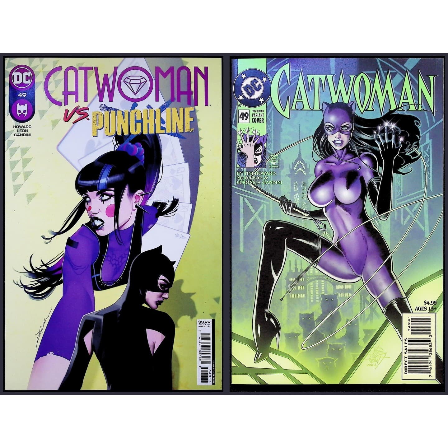 Catwoman 2X Comic Lot #49 49 1st Eiko Hasigawa 90s Variant Punchline DC