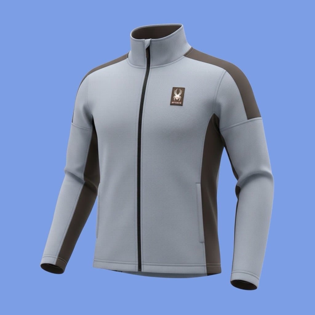 NWT Spyder Men’s Bandit Full Zip Jacket - Blue/Black - Medium