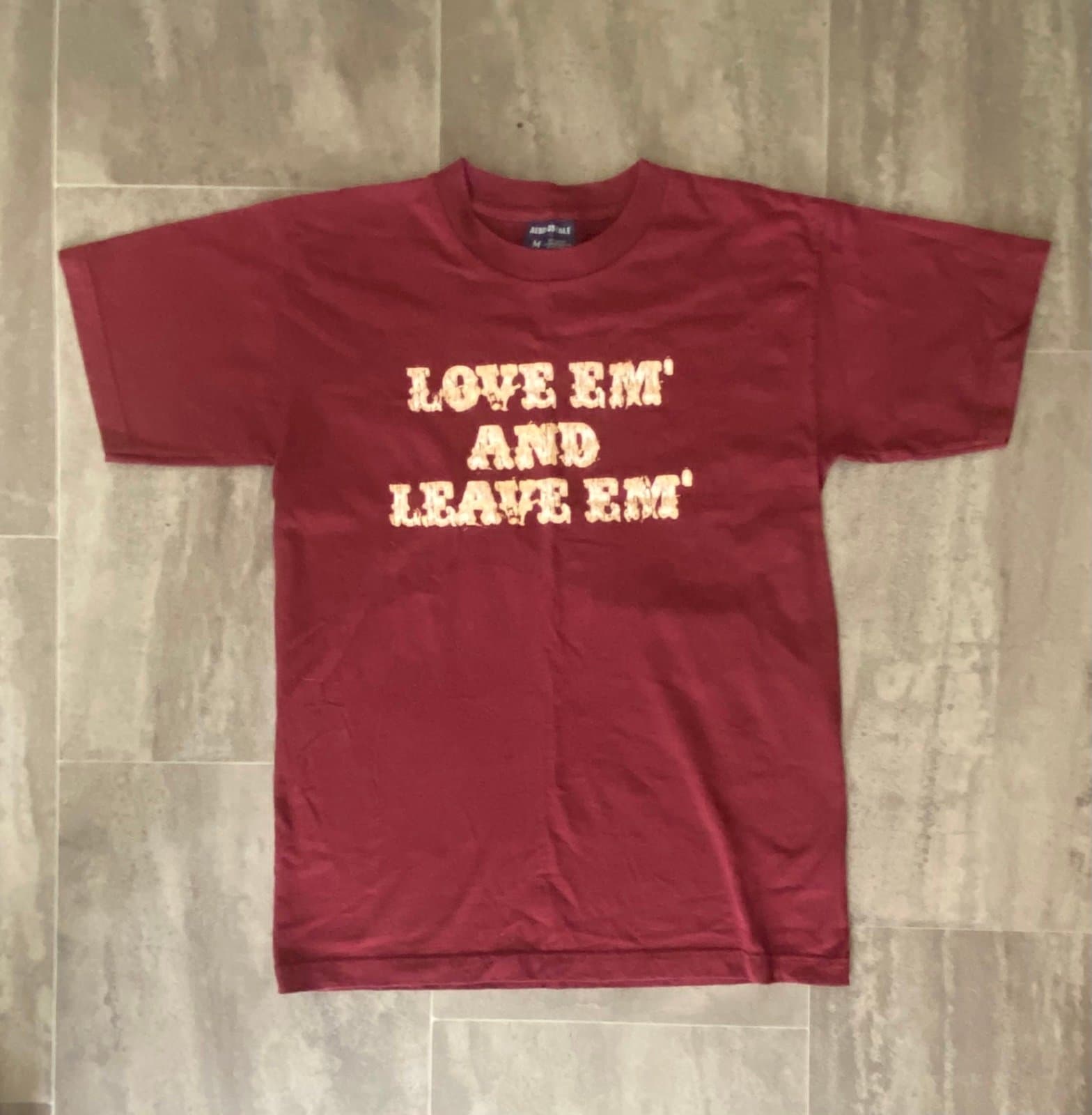 Burgundy Aeropostale men’s medium tee shirt
