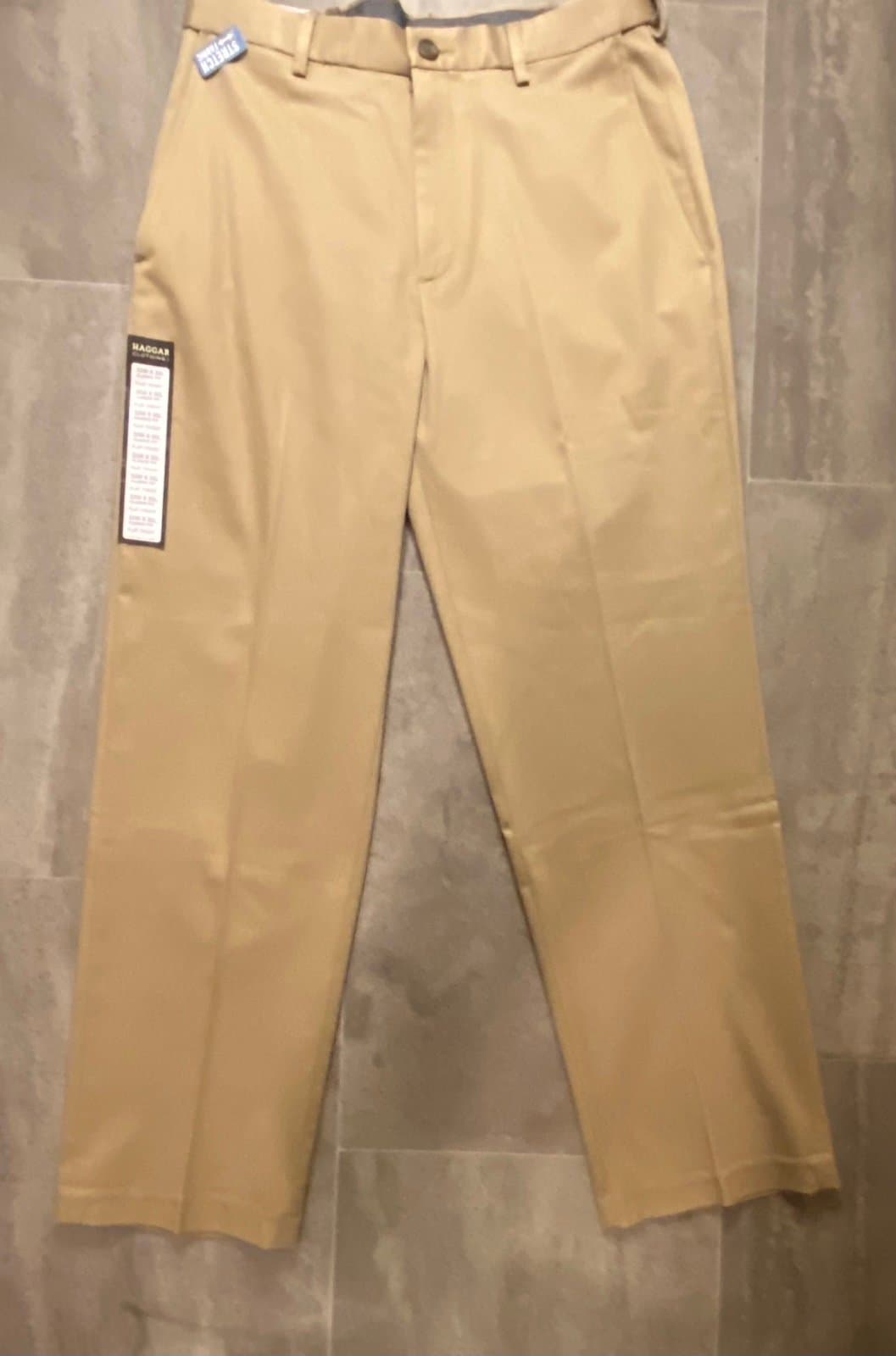 Khaki Haggar men's 32x30 dress trousers