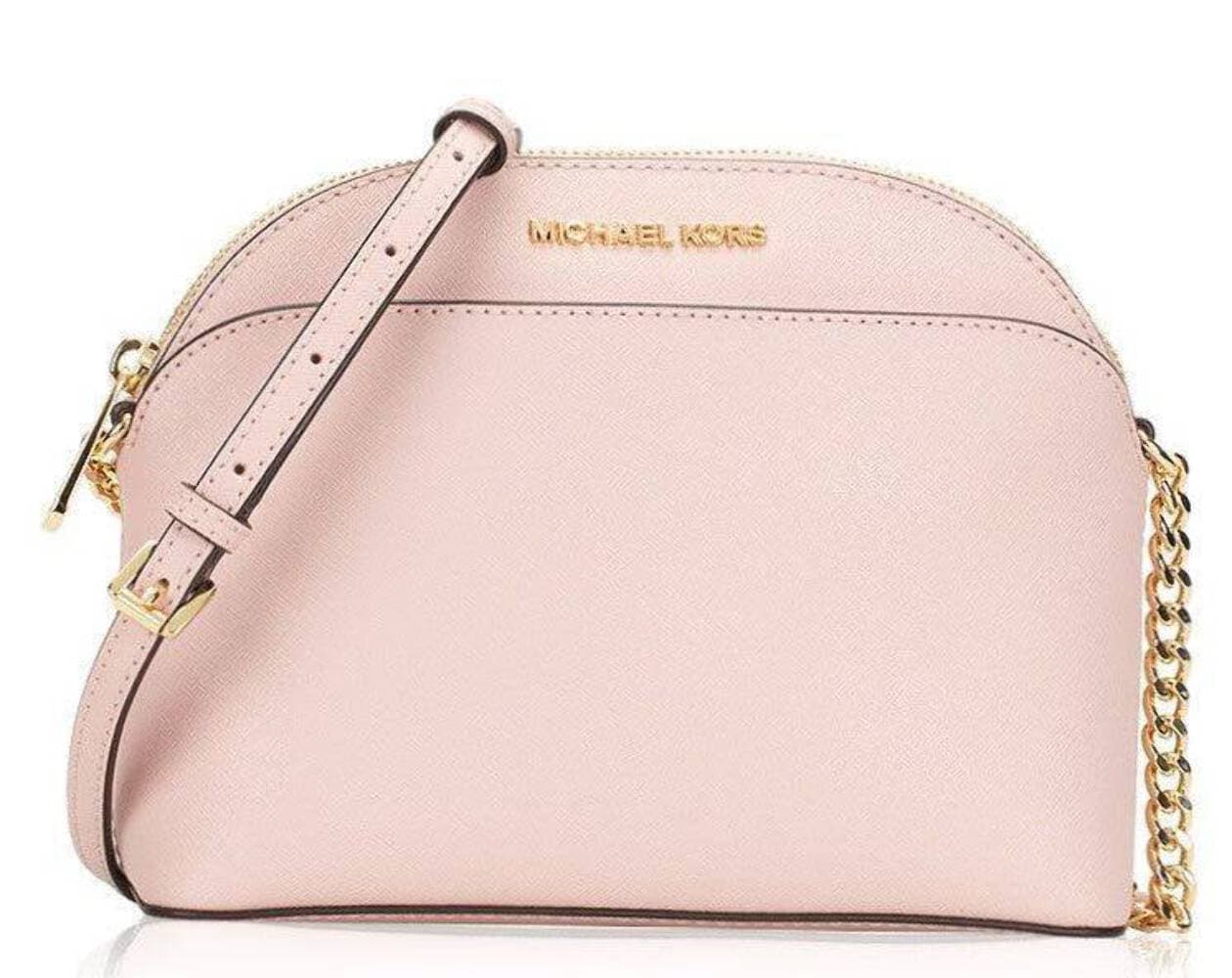 MICHAEL Michael Kors Jet Set Emmy Leather Medium Dome Crossbody