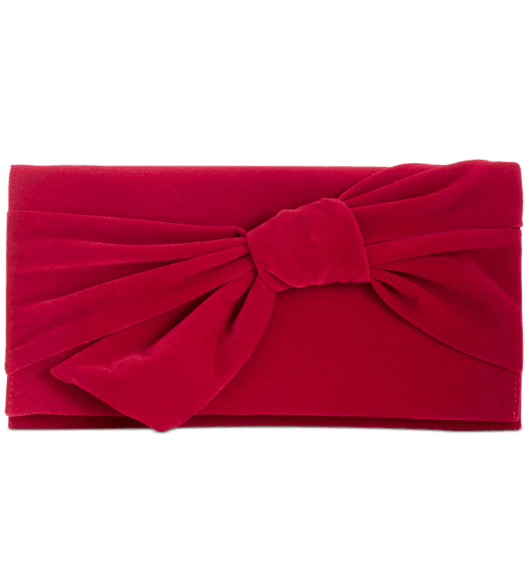 INC International Concepts Bowah Hands Through Velvet Clutch