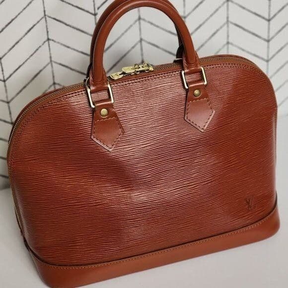Authentic Louis Vuitton Alma Brown Epi Handbag – Pre-Owned Luxury