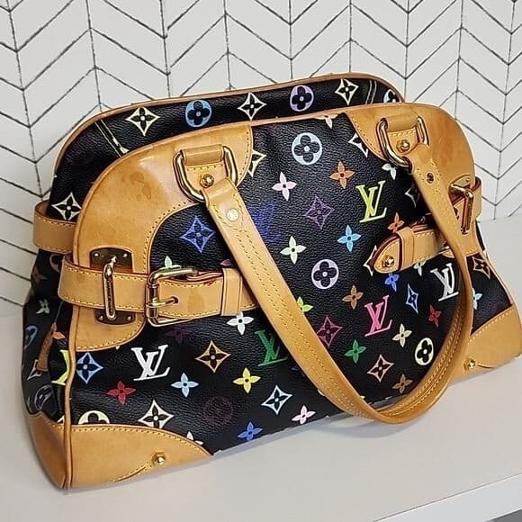 Louis Vuitton Noir Multicolor Claudia Shoulder Bag