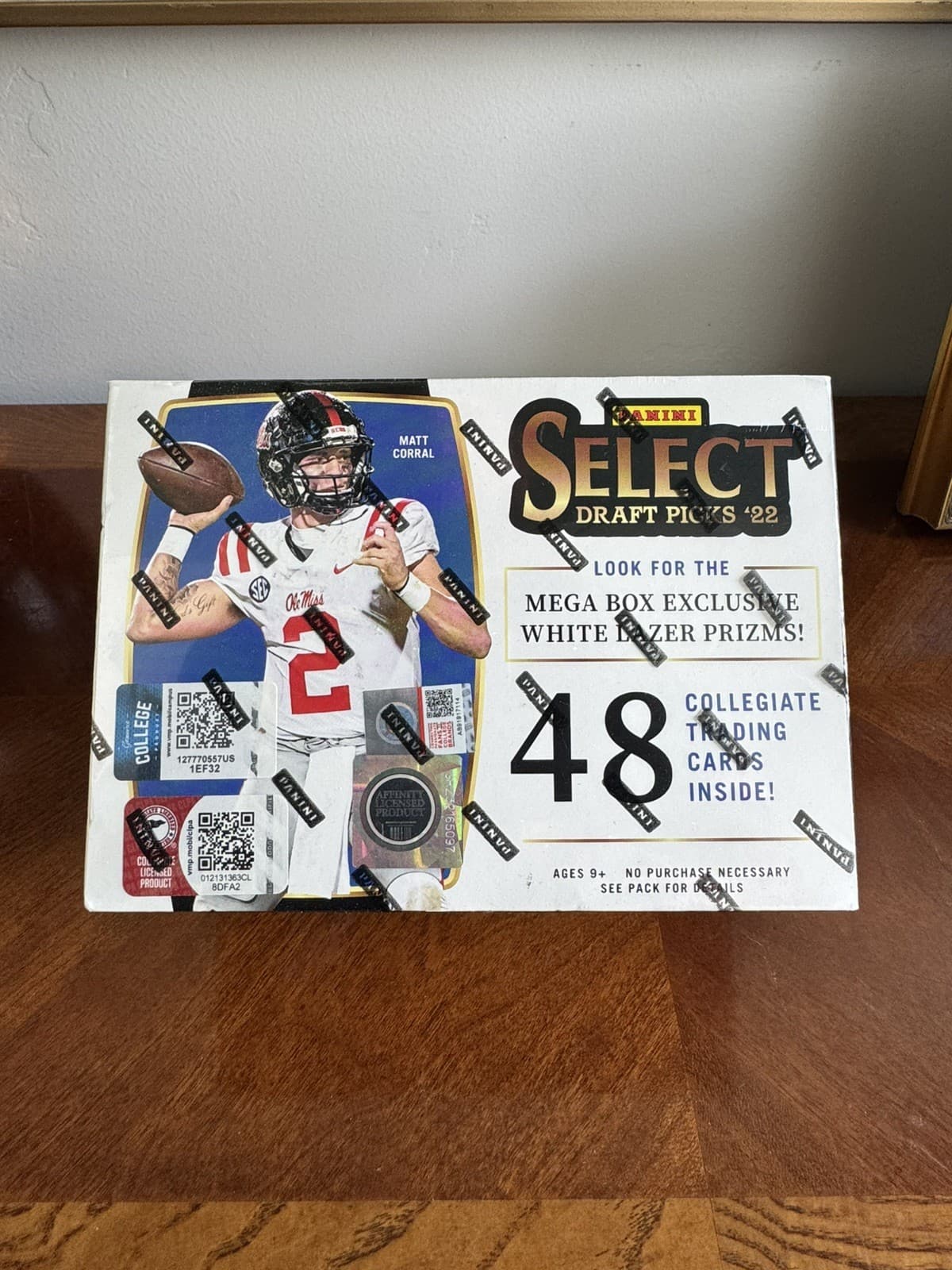 2022 Panini Select Draft Picks Football Mega Box (White Lazer Prizms) FREE SHIP