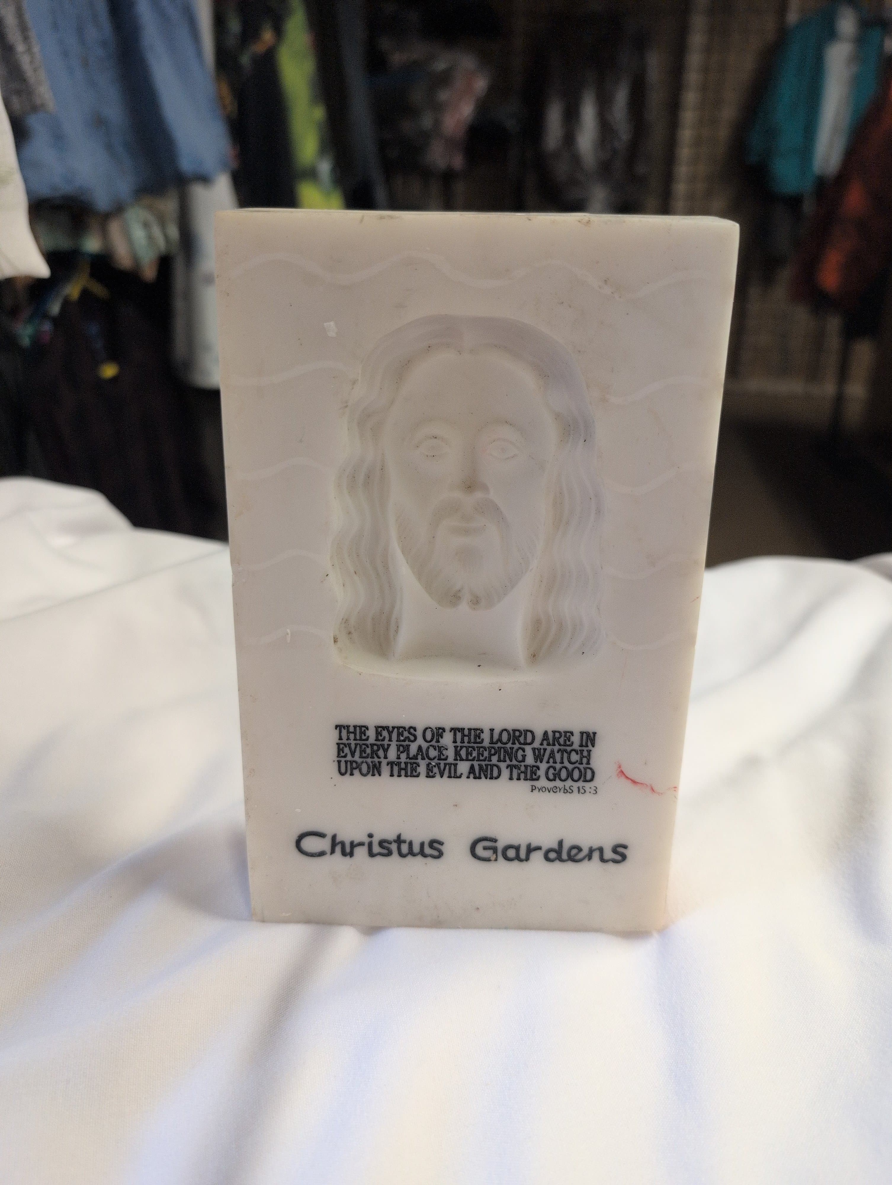 Christus Gardens Religious Plaque with Quote