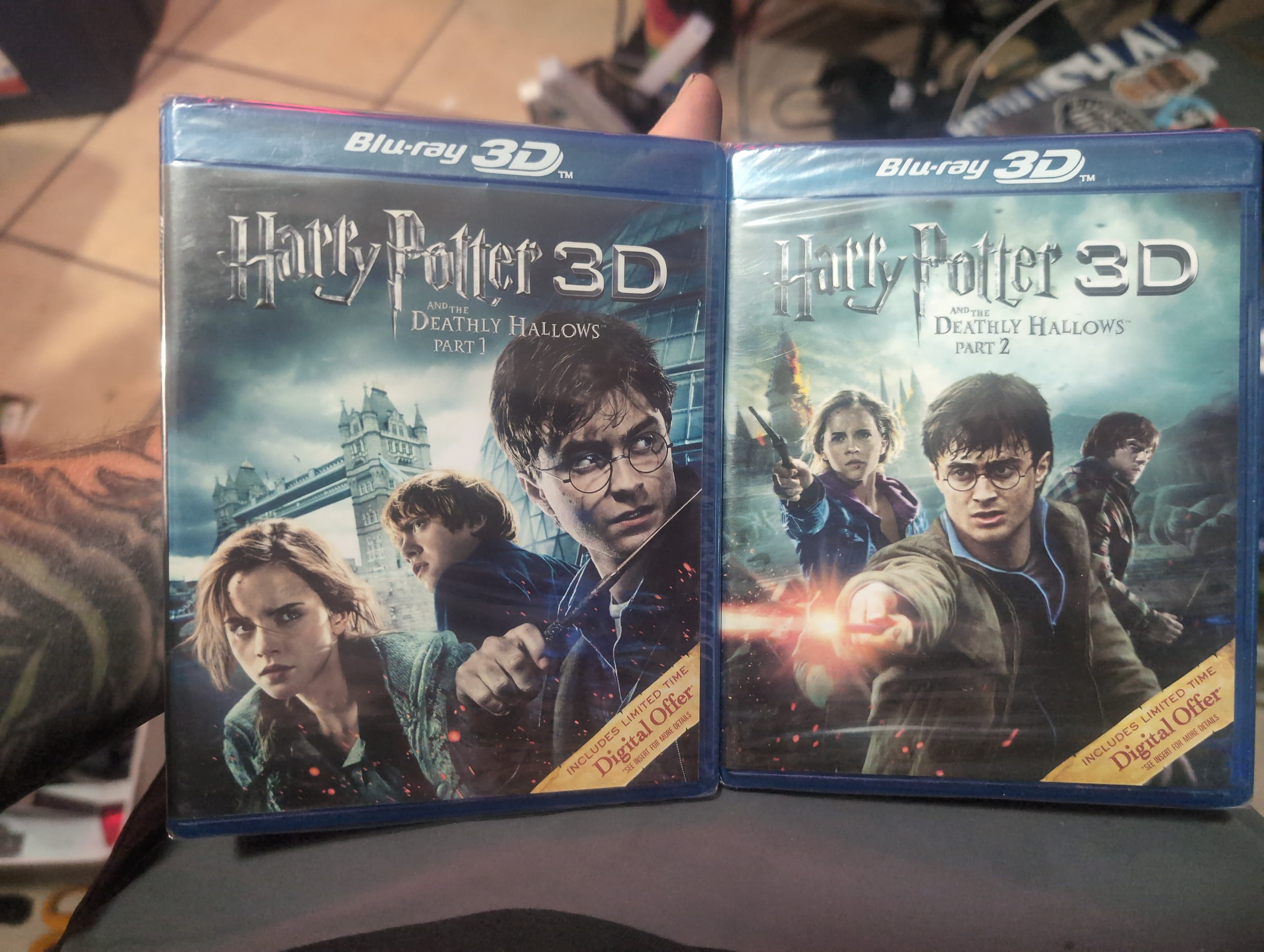 Harry Potter 3D Blu-ray Deathly Hallows Parts 1 & 2