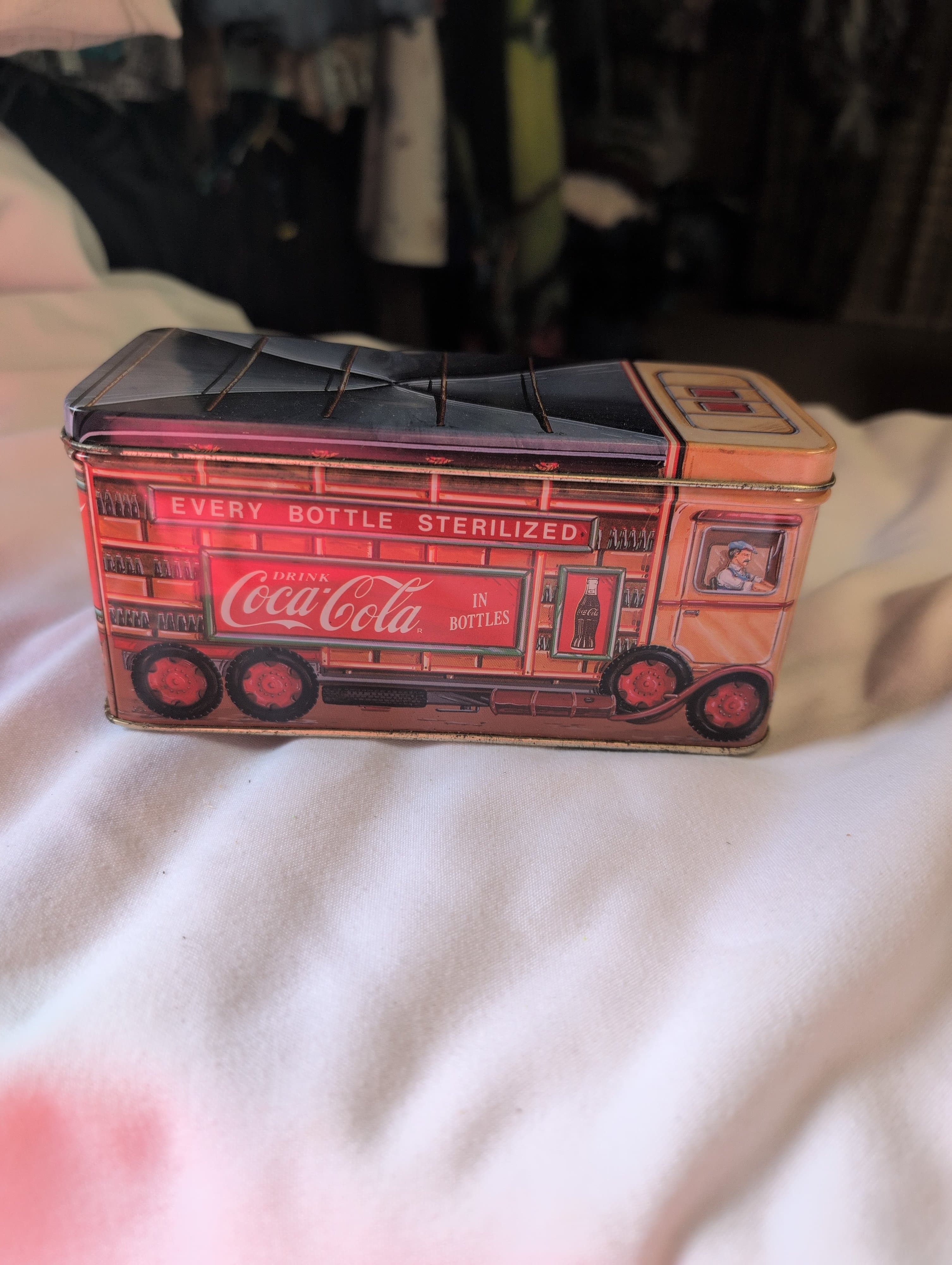 Vintage Coca-Cola Tin Truck Container
