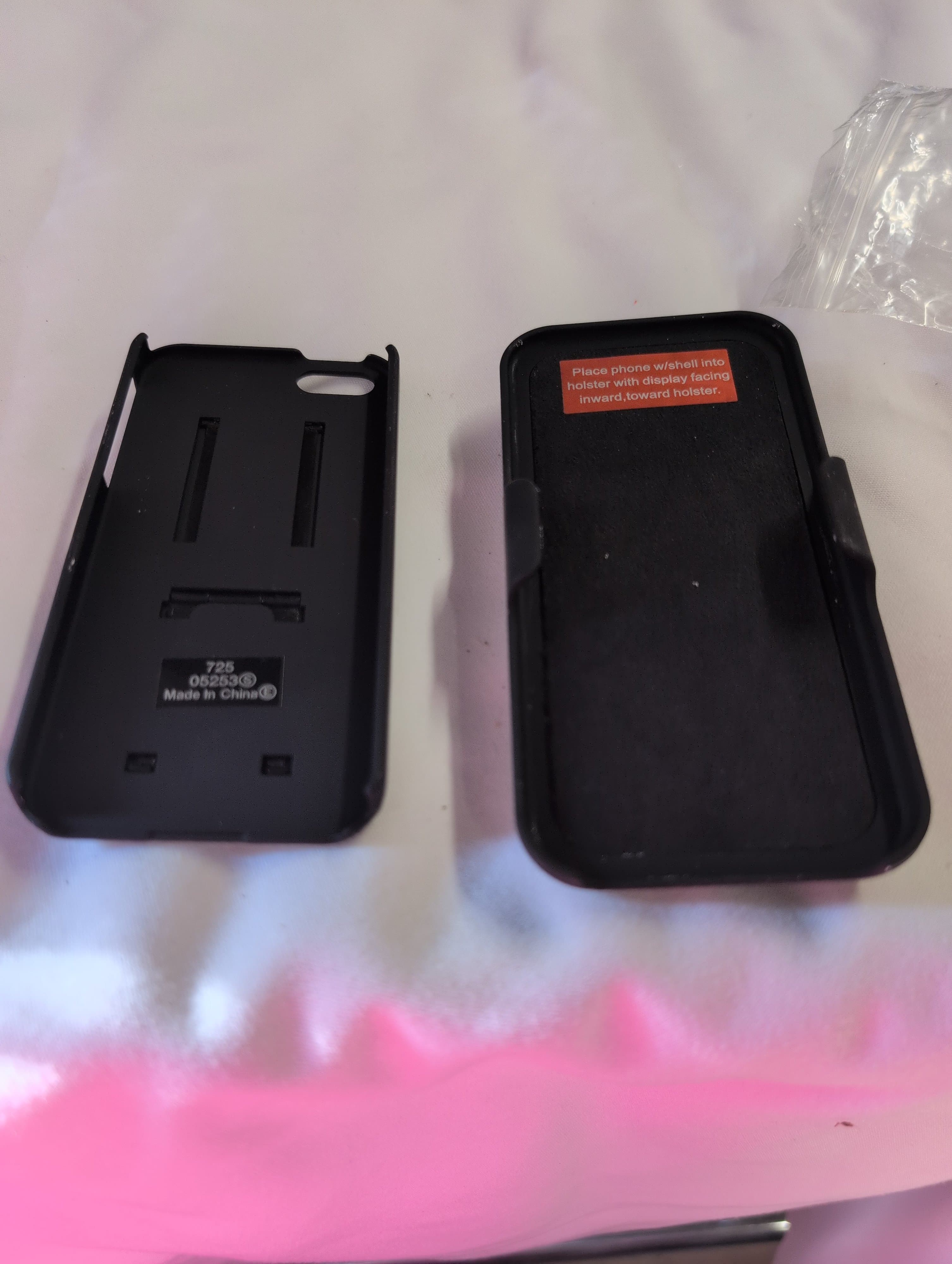 iphone mini Black Phone Holster Case with Belt Clip