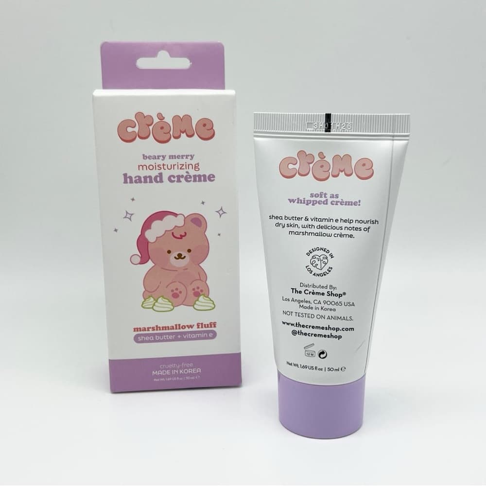 Crème Shop Marshmallow Fluff Moisturizing Hand Crème - Pink & White
