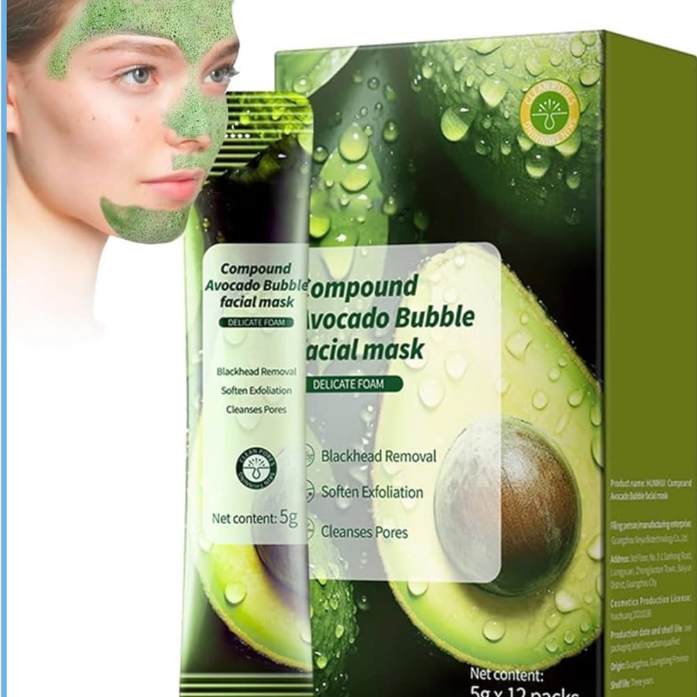 Avocado Bubble Facial Mask - Green