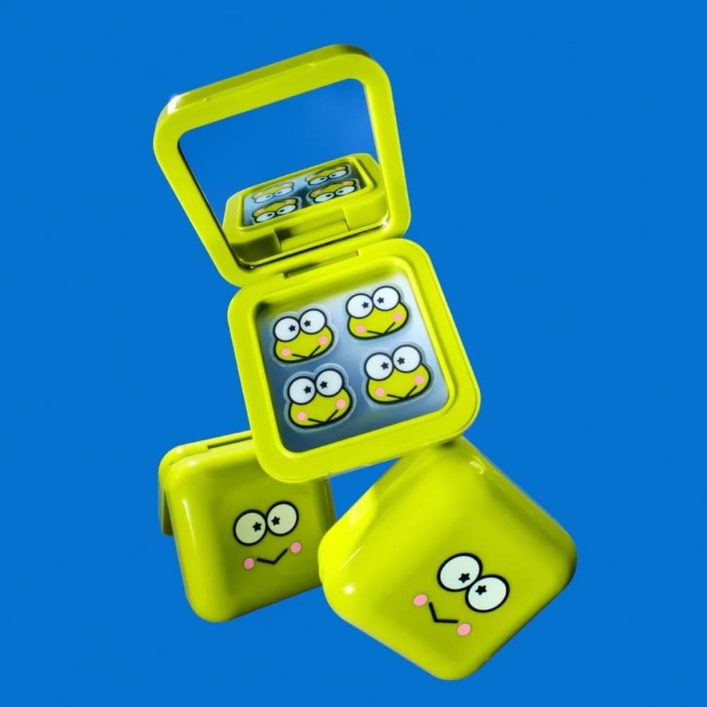 Frog-Themed Skincare Compact - Green