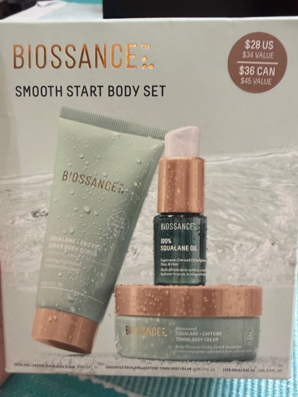 Biossance Smooth Start Body Set