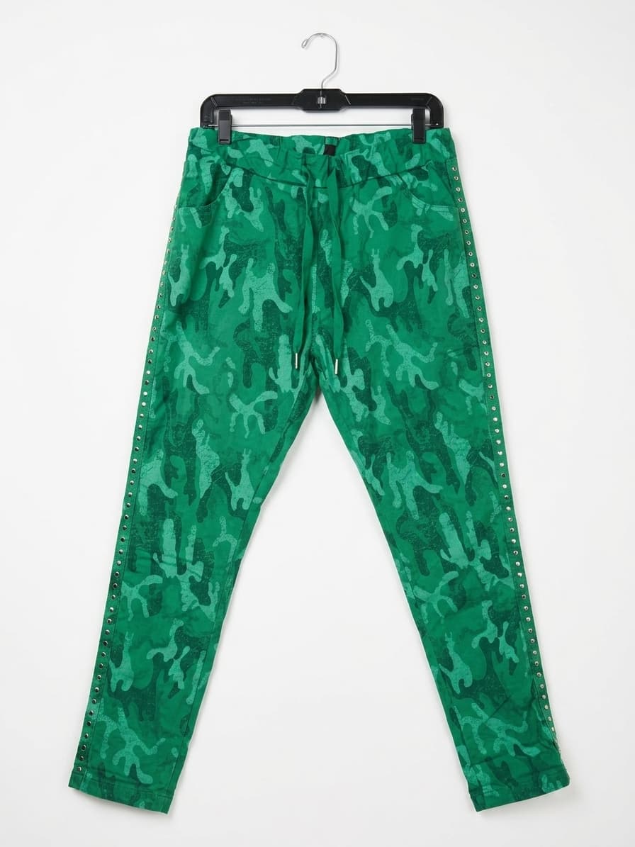 Venti6 Green Camouflage Pants
