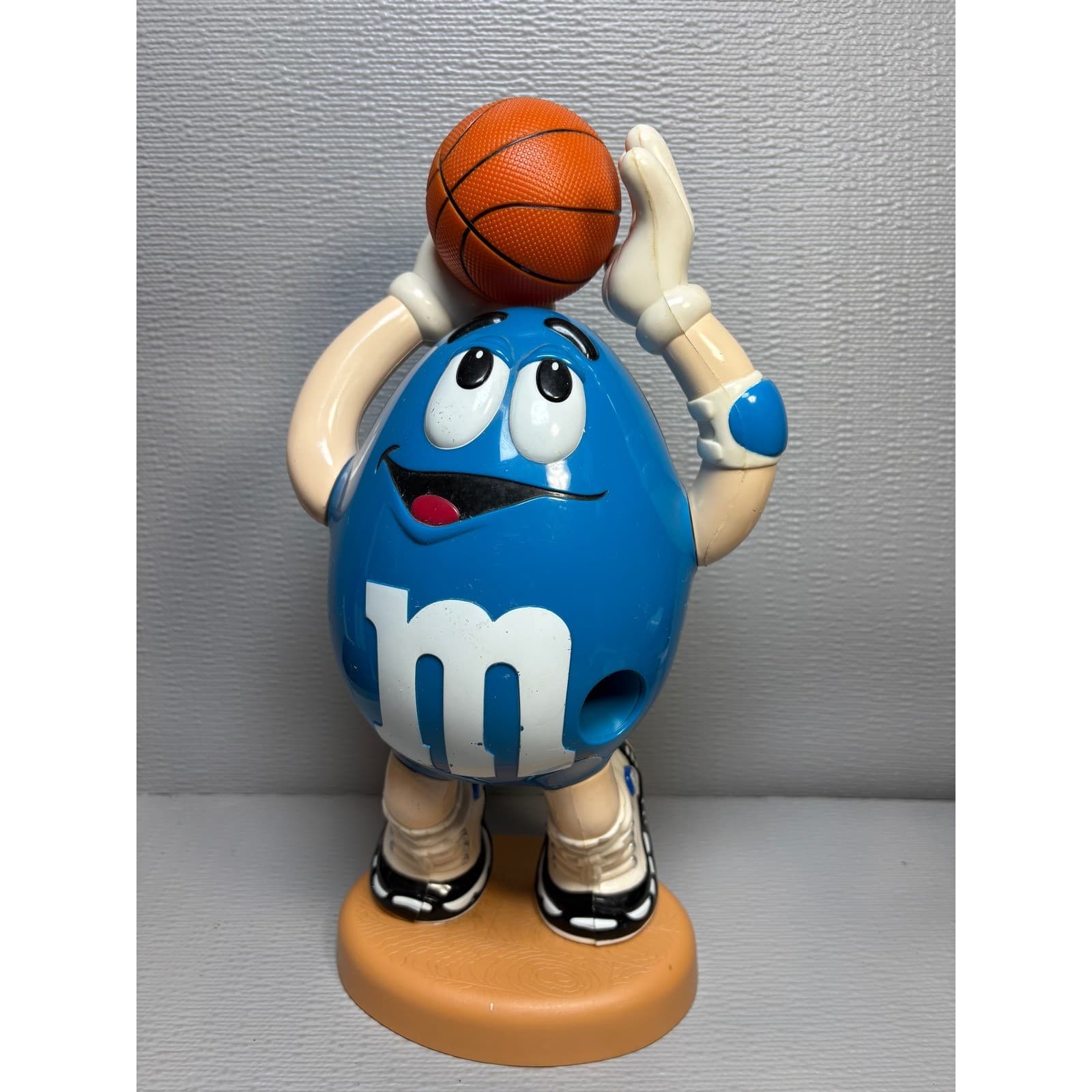 M&M's Blue Character Basketball Candy Dispenser Collectible Sports Toy 12"