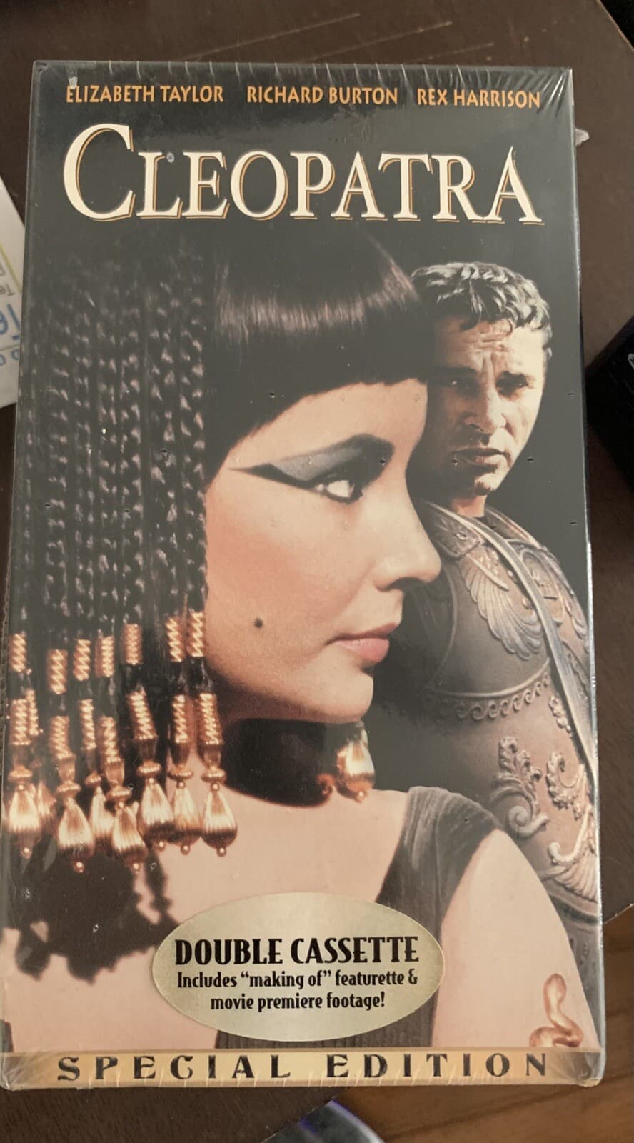 VHS-Cleopatra- Special Edition- 2 Tapes- 2001 Double Cassette Elizabeth Taylor