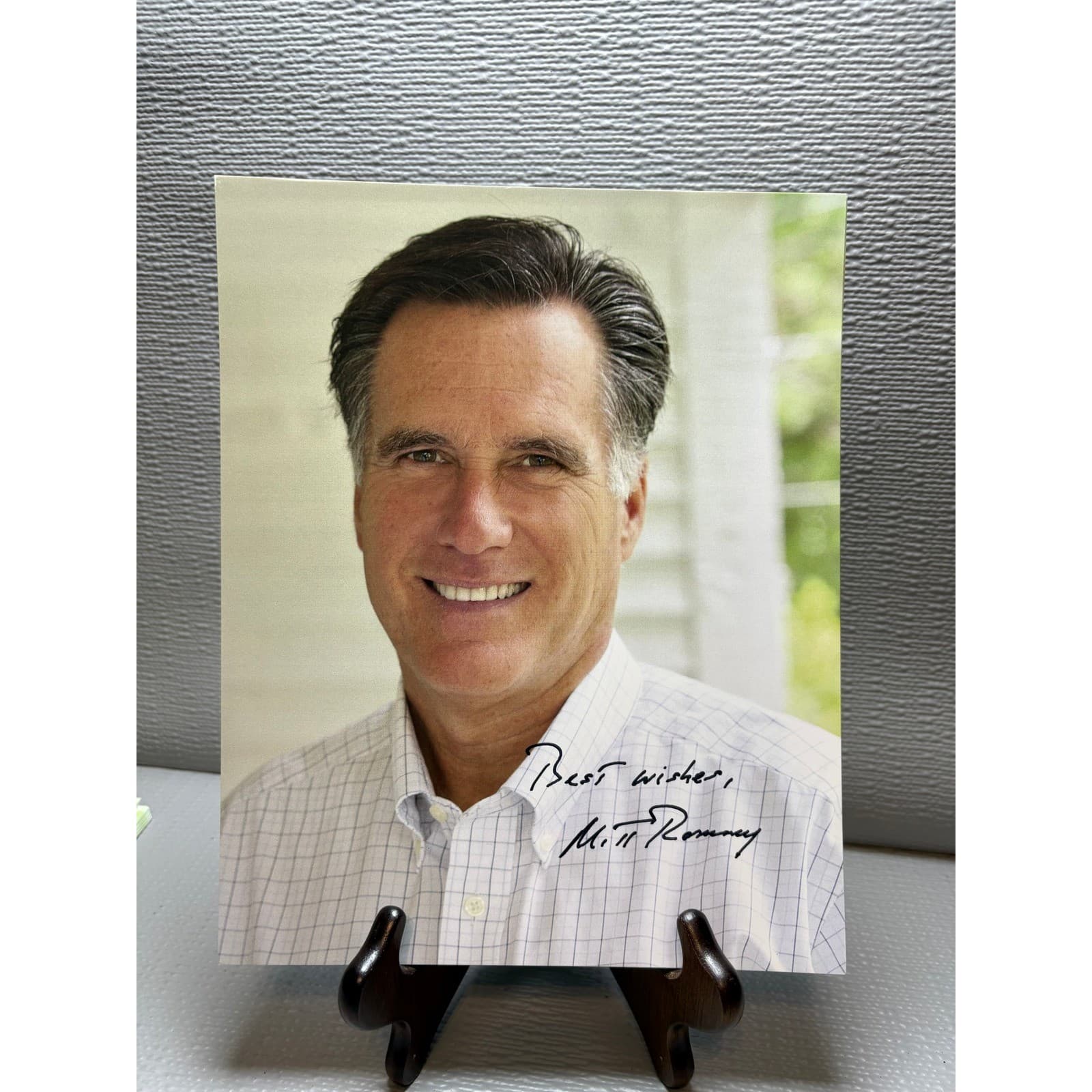 Mitt Romney Signed 8x10 Photo Autographed Political Memorabilia Best Wishes GOP