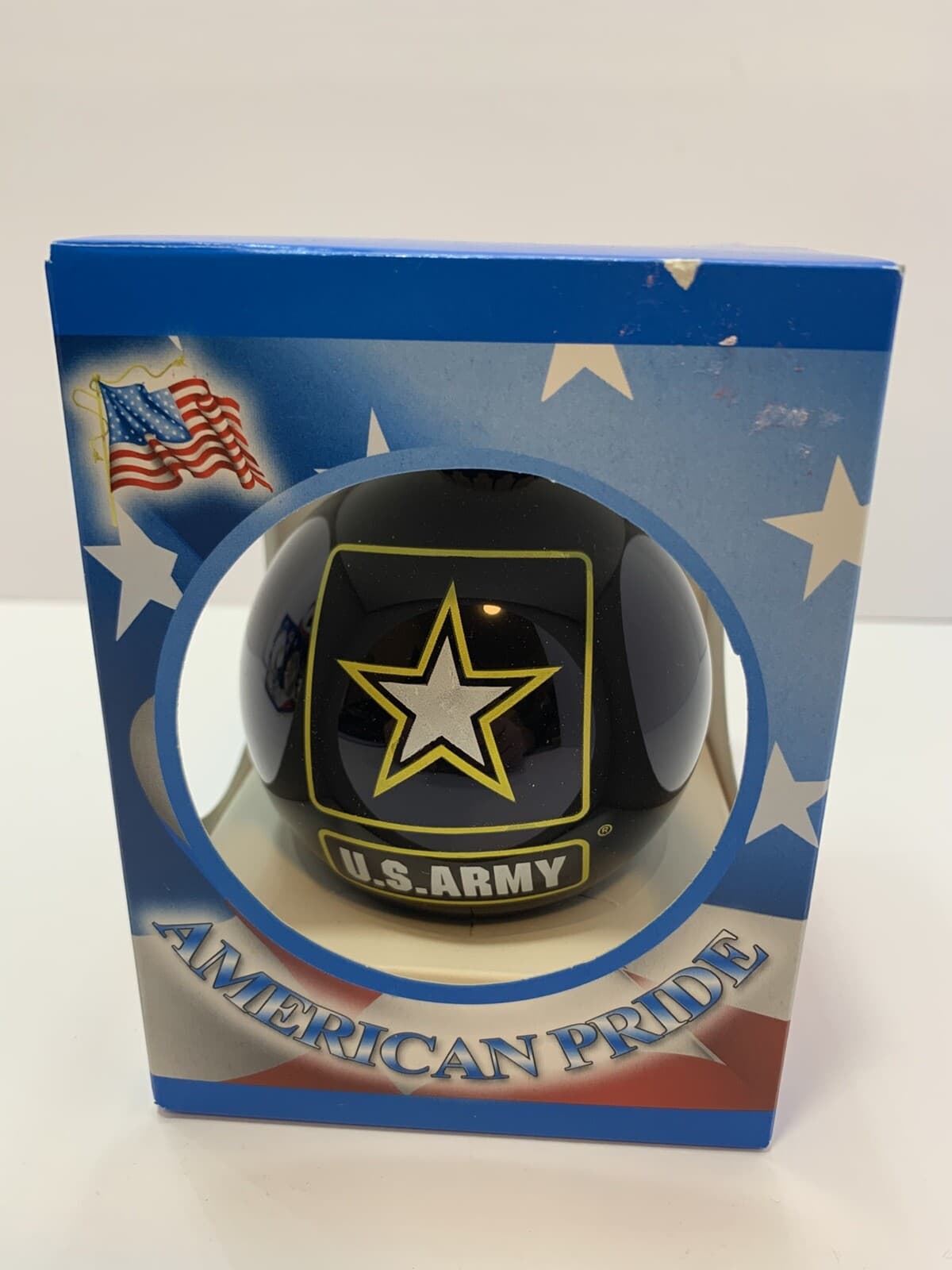 U.S. ARMY -American Pride Glass Blown Christmas Ornament, NIB Holiday Decor