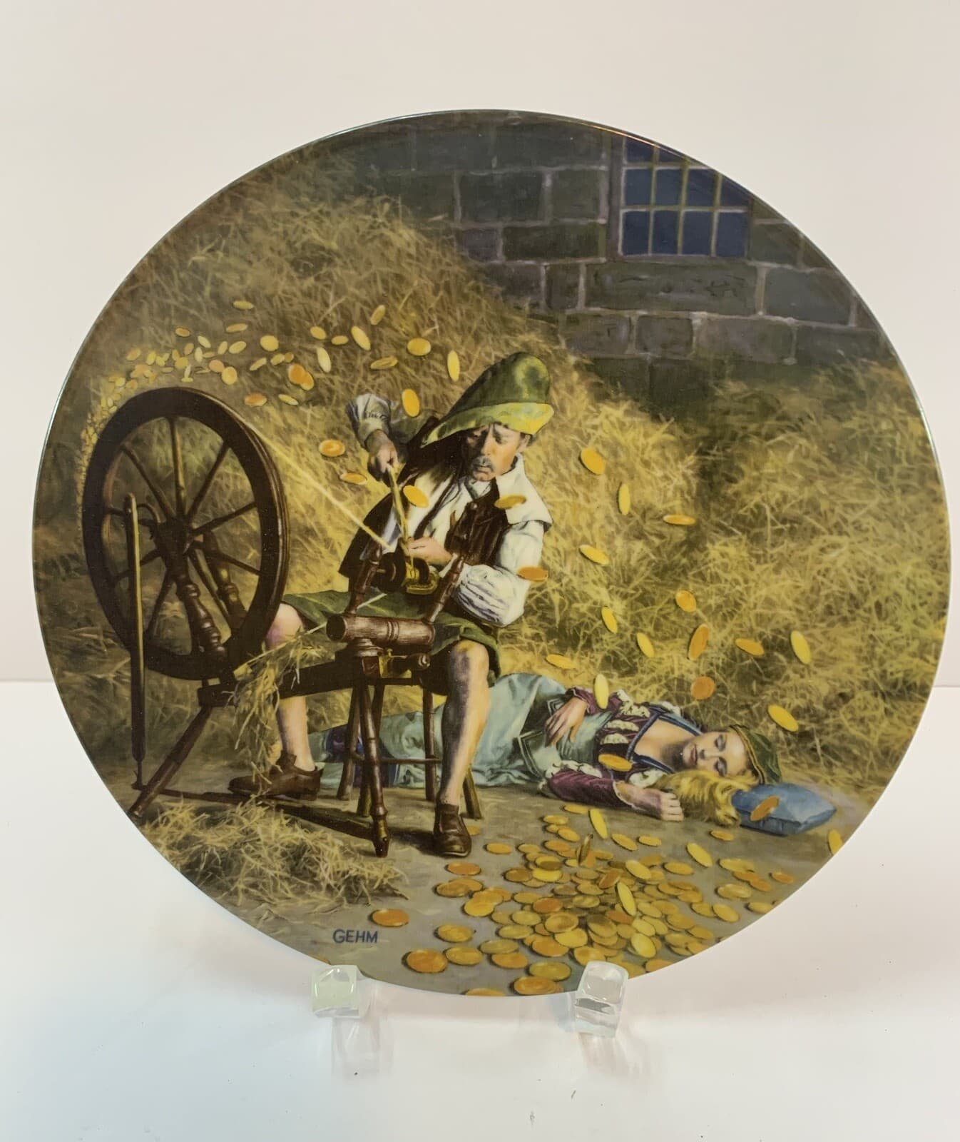 Vintage 1981 "Rumpelstilzchen" Collectors Plate by Charles Gehm 8" NIB w/ COA