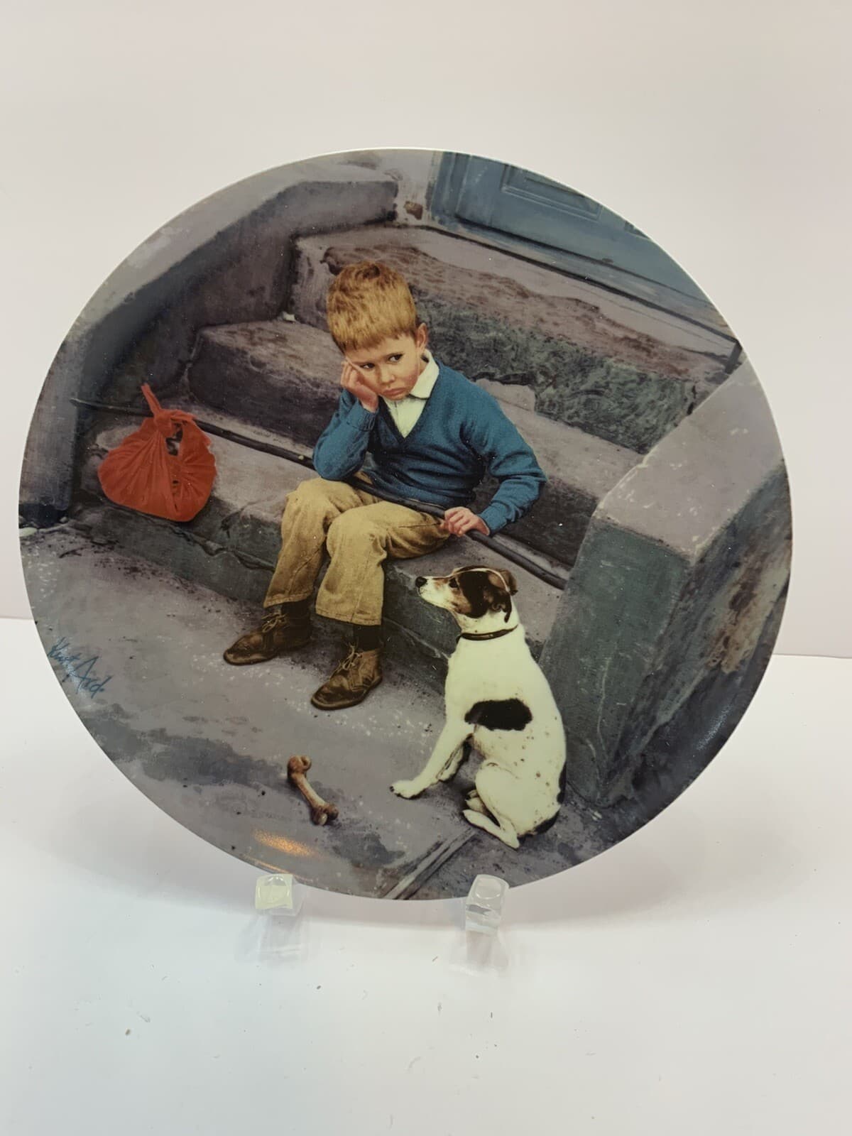 1984 Hjemme er Bedst Home is Best Bing & Grondahl Collector Plate w/Box