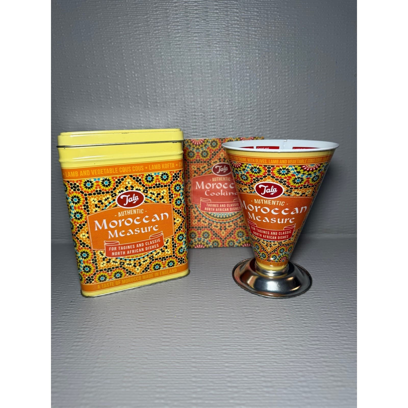 Tala Authentic Moroccan Measure and Storage Tin Set Made in England Kitchenware