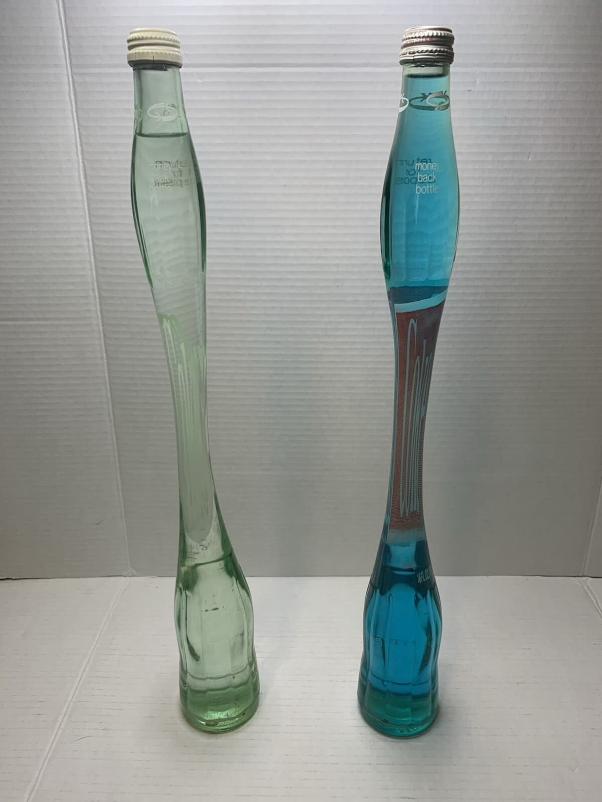 Vintage Original Stretched Soda Bottles 16 Oz Coke 1970's / 2 bottles