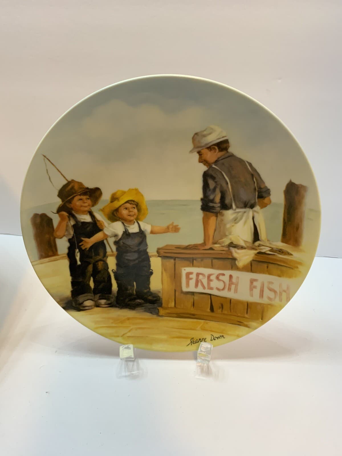 VTG Knowles 1983 "FISH STORY" 1st of 4 From Friends I Remember Series w/CoA NIB