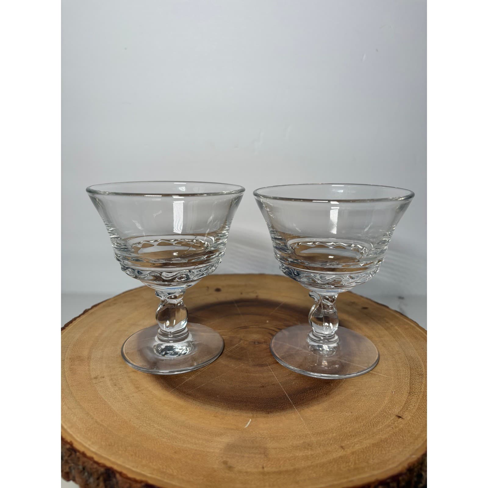 Vintage Set of 2 Century Fostoria Sherbet Glasses