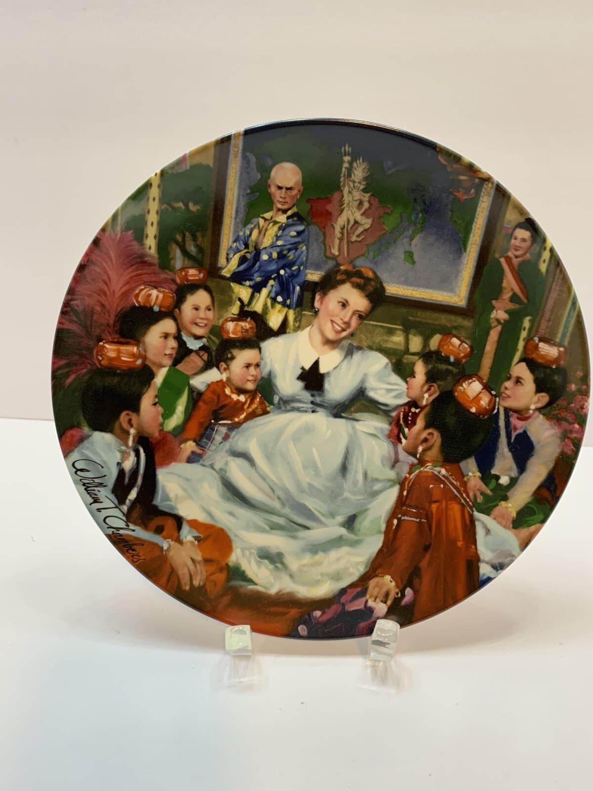 1985 Collector Plate GETTING TO KNOW YOU 3rd /4 in The King and I Series w/CoA