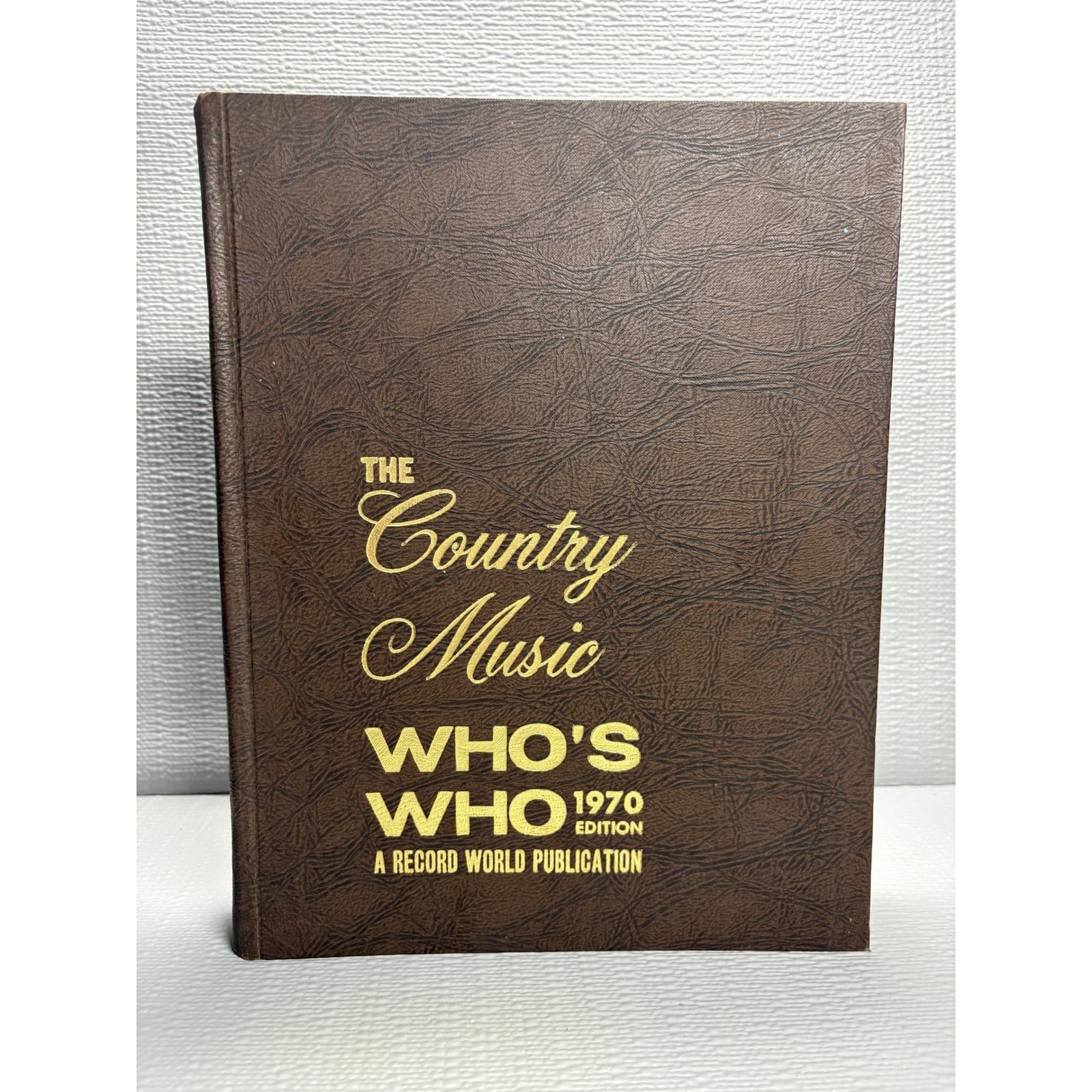 The Country Music Who's Who 1970 Edition Record World Publication Vintage Book