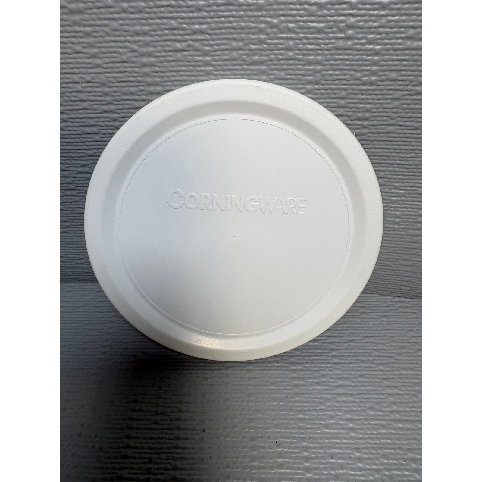 CorningWare White Plastic Storage Lid V-16-PC F-16-PC Round Replacement Cover