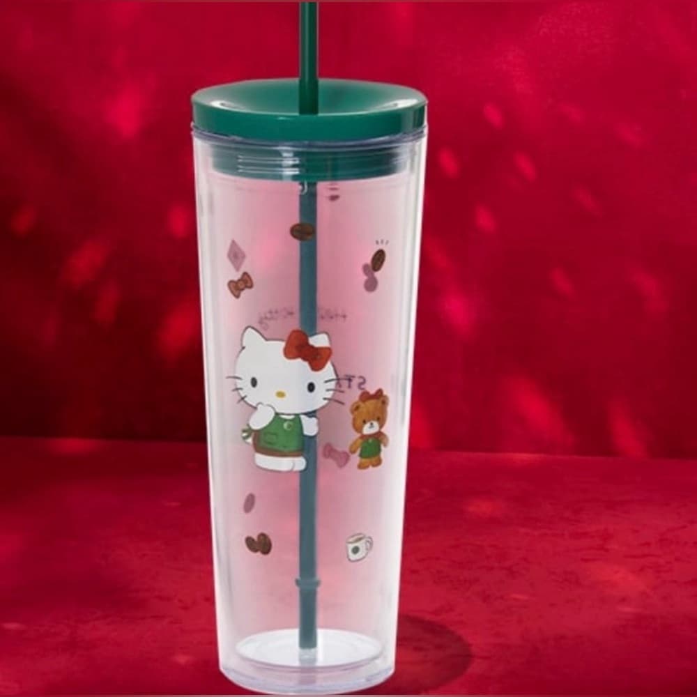 2025 Starbucks x Hello Kitty Sanrio Limited Edition Cold Cup Tumbler 24oz NWT
