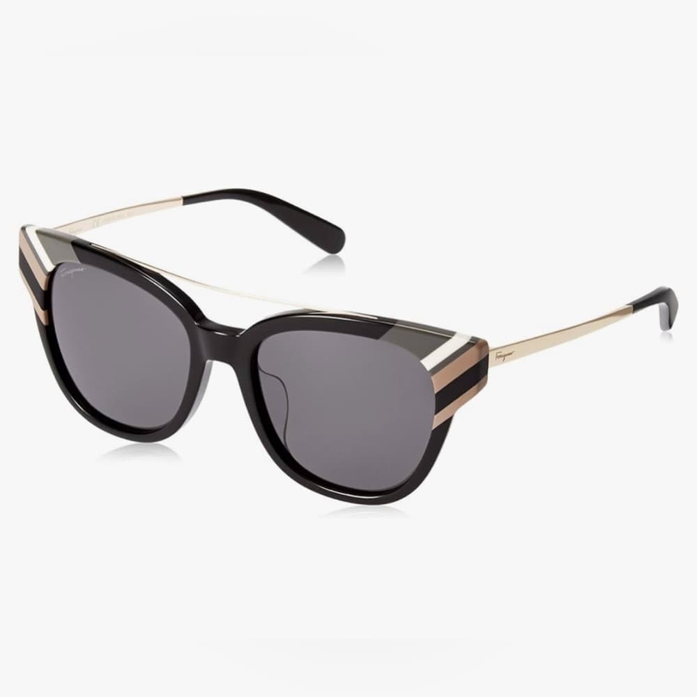 NEW Salvatore Ferragamo Semi Black Cat Eye Sunglasses SF882SA with Box