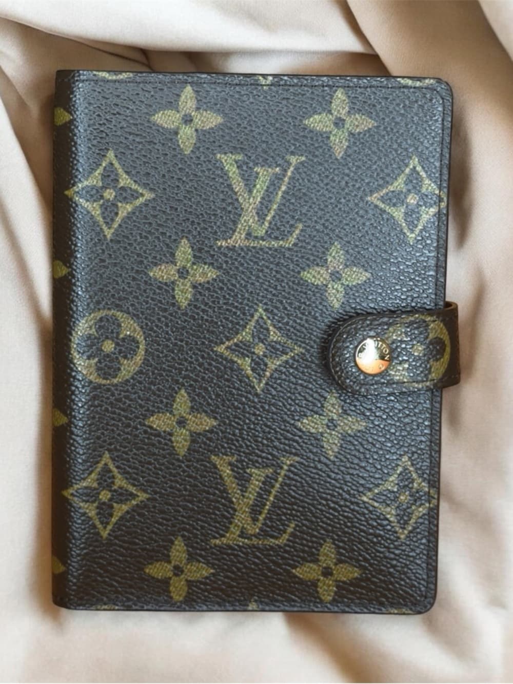 Louis Vuitton PM Agenda Brown Monogram Canvas Planner Organizer Notebook Cover