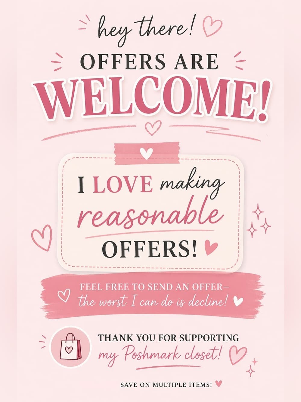 π Offers & Counter Offers Welcome π π€Feel free to send a reasonable offer π€