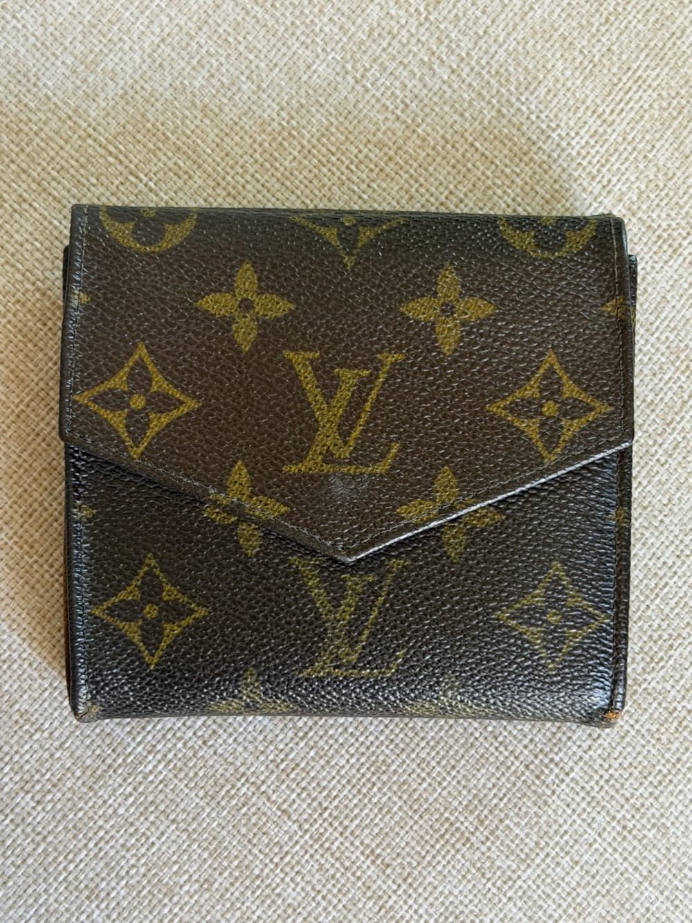Louis Vuitton Vintage Monogram Elise Compact Bifold Coin Wallet 1990 France