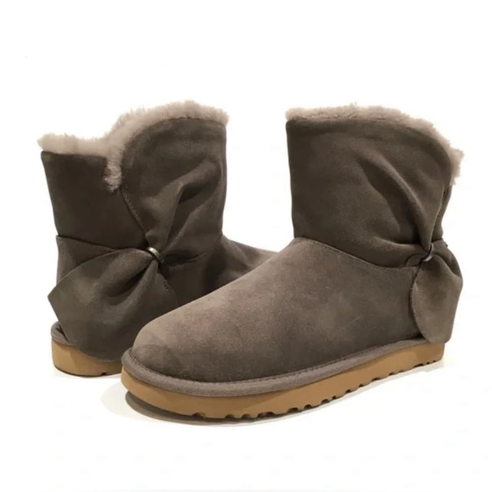 NEW π UGG MINI TWIST Shearling warm boots color Mole size 10