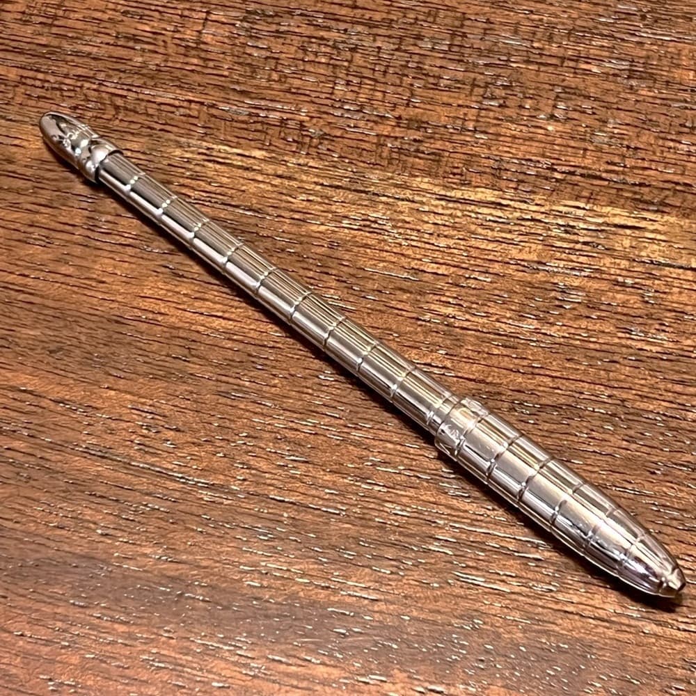 Auth LOUIS VUITTON Stylo Agenda PM Ballpoint Pen F80192 Silver Brass