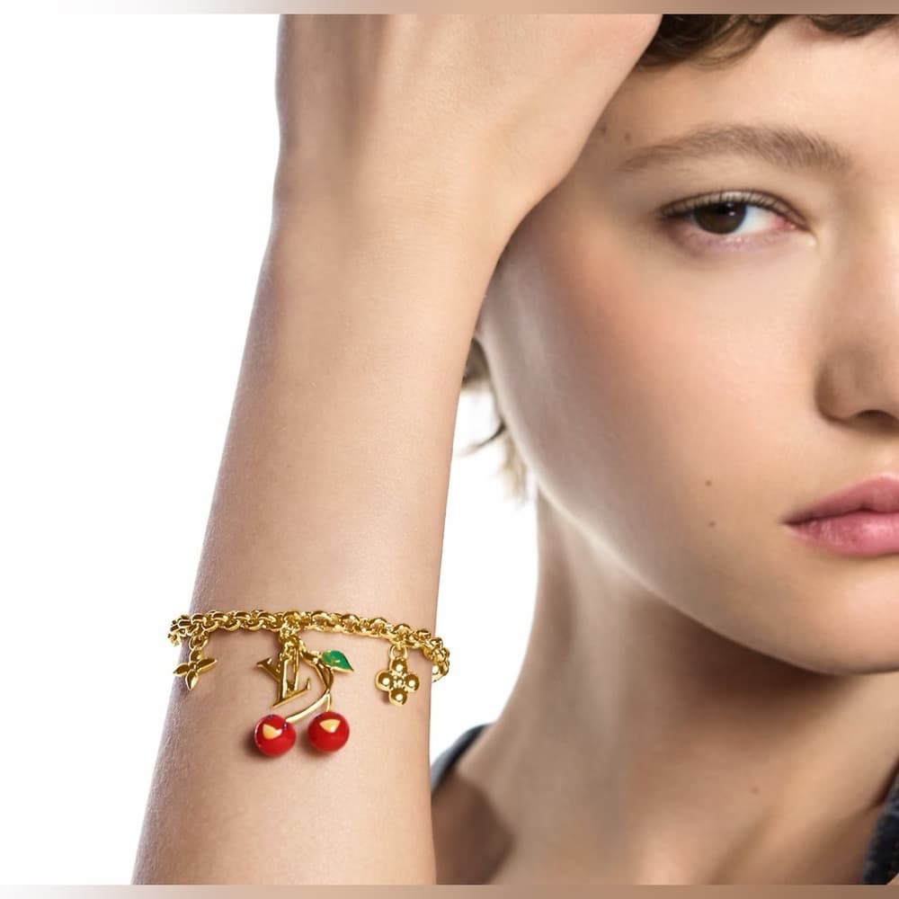 NEW 2025 Louis Vuitton Murakami 20yr Anniversary Cerise Cherry Charm Bracelet