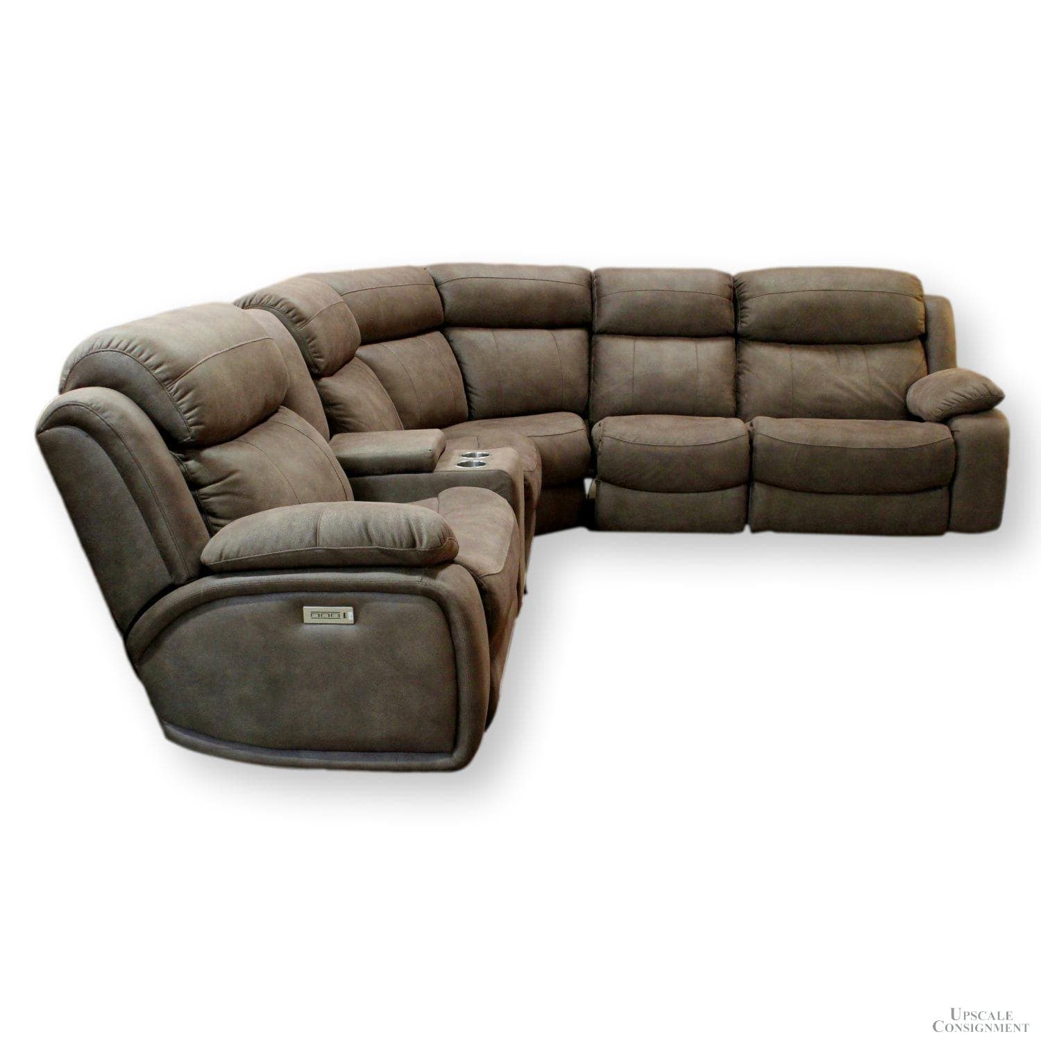 Stanton Power "L" Reclining Sectional Sofa - Brown