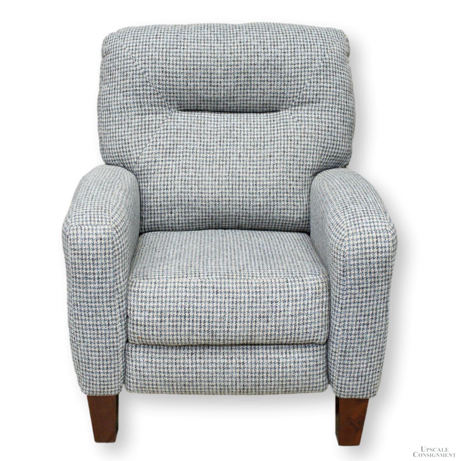 Southern Motion Houndstooth Pattern Recliner - Blue