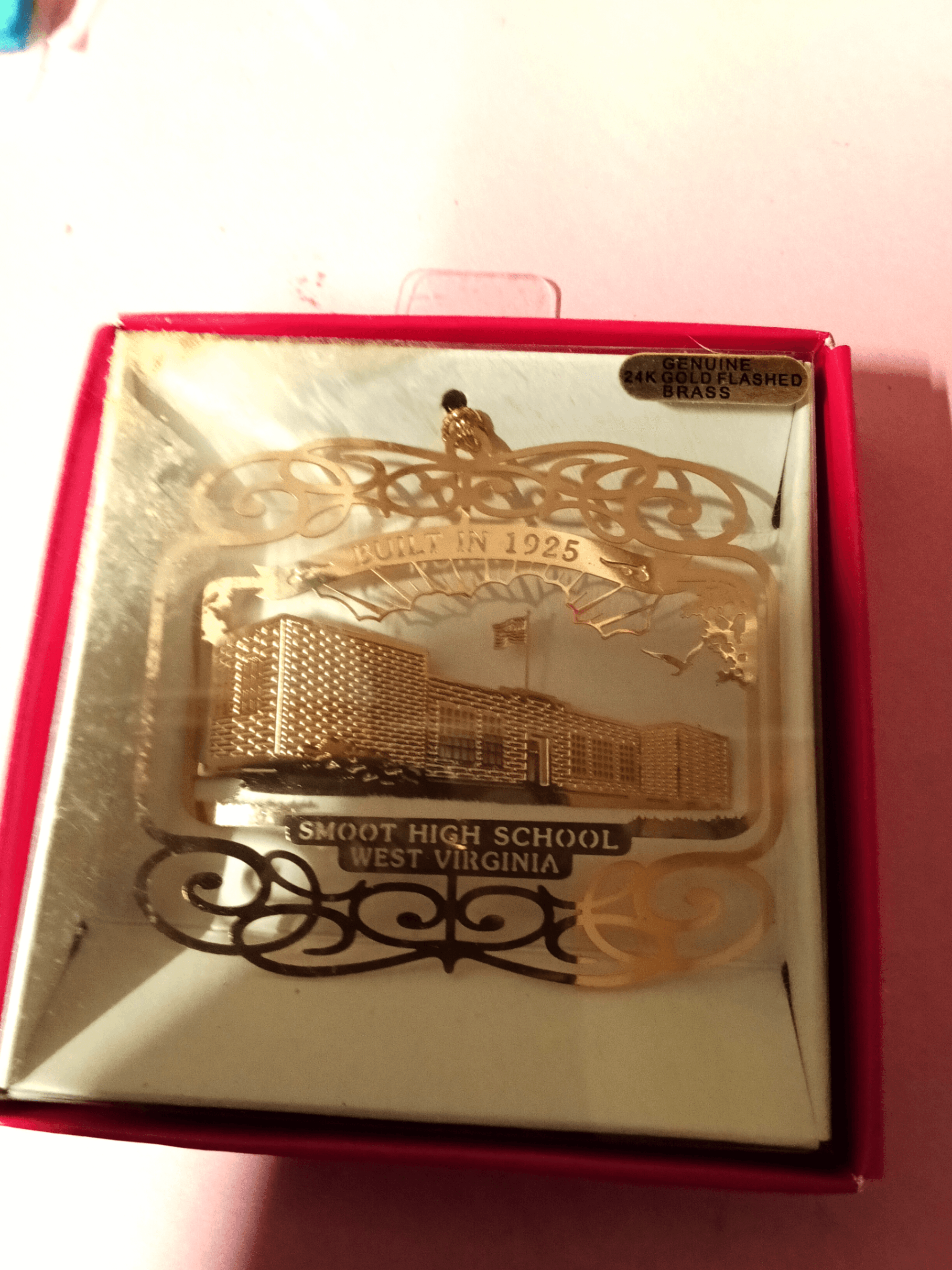 Jackson Pacific Smoot High School Ornament 24K Gold Flashed