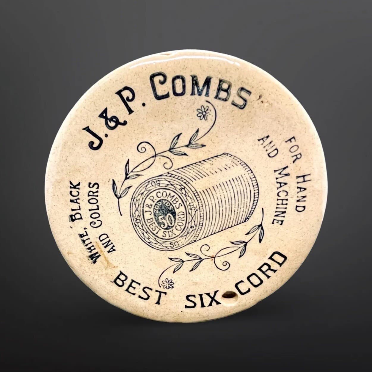 VTG J & P Combs Stoneware Moira Pottery Twine Keeper England