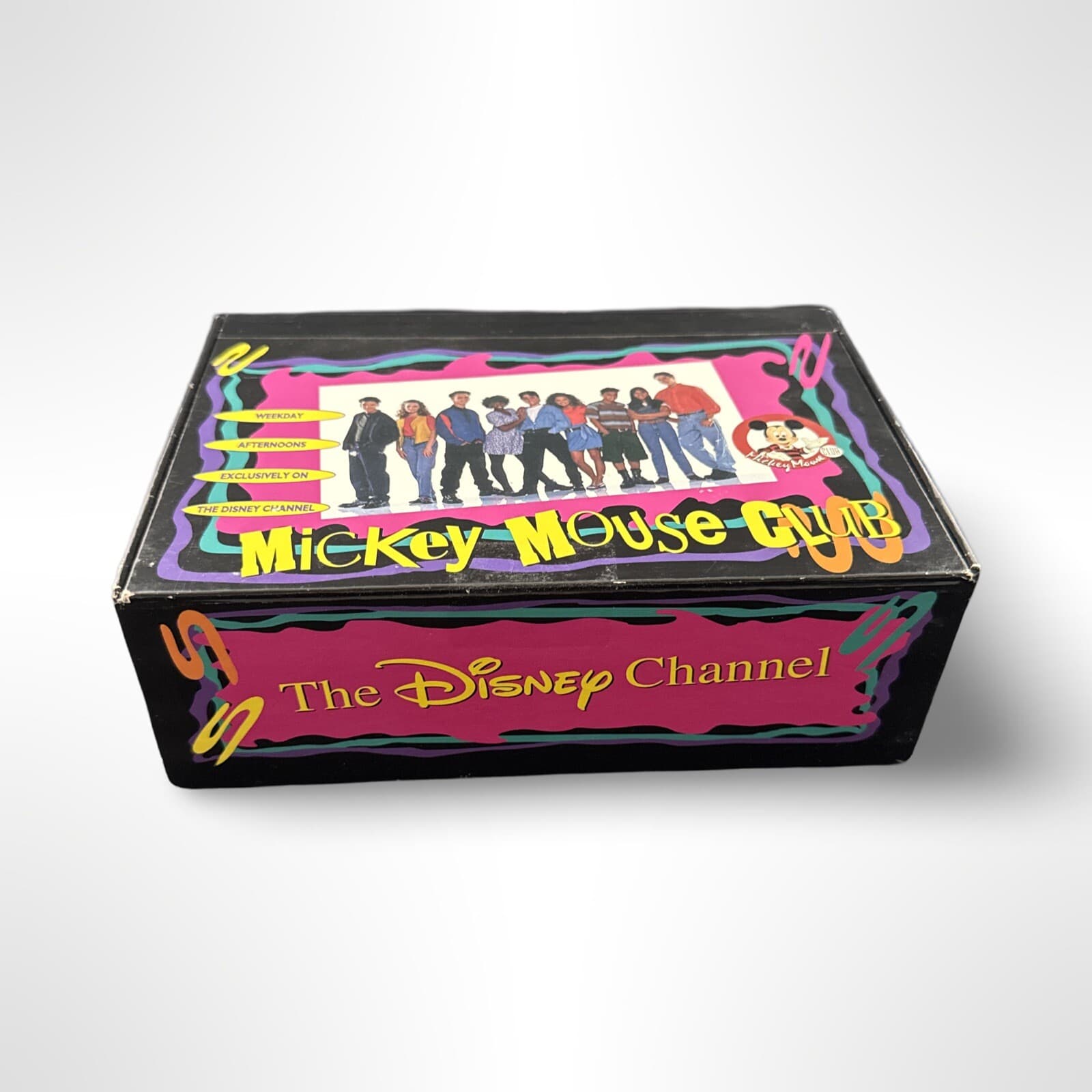 Vintage Mickey Mouse Club Pencil Box The Disney Channel 1993 US State Capitals