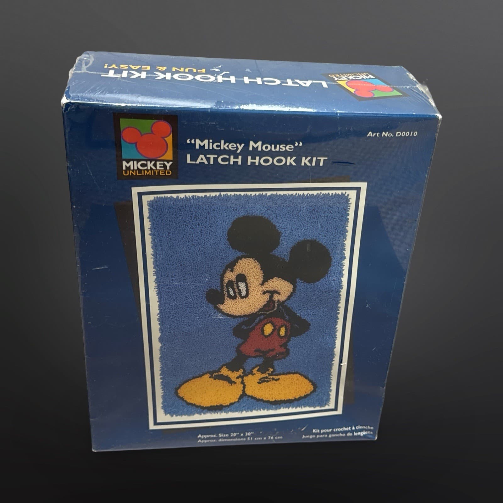 SEALED Caron Mickey Unlimited Mickey Mouse Latch Hook Kit #D0010 NOS